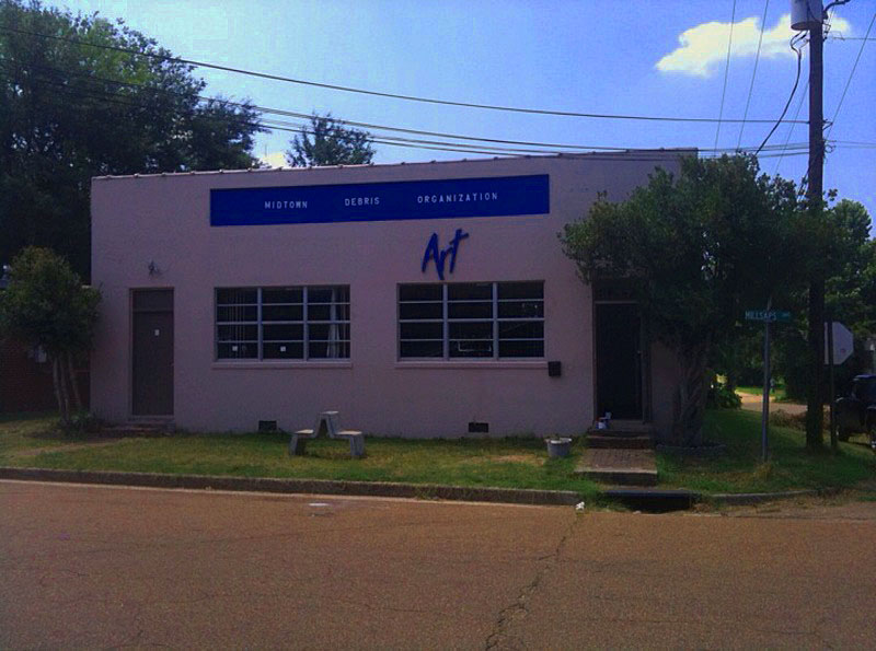 mowed the grass and a new paint job on this forgotten building