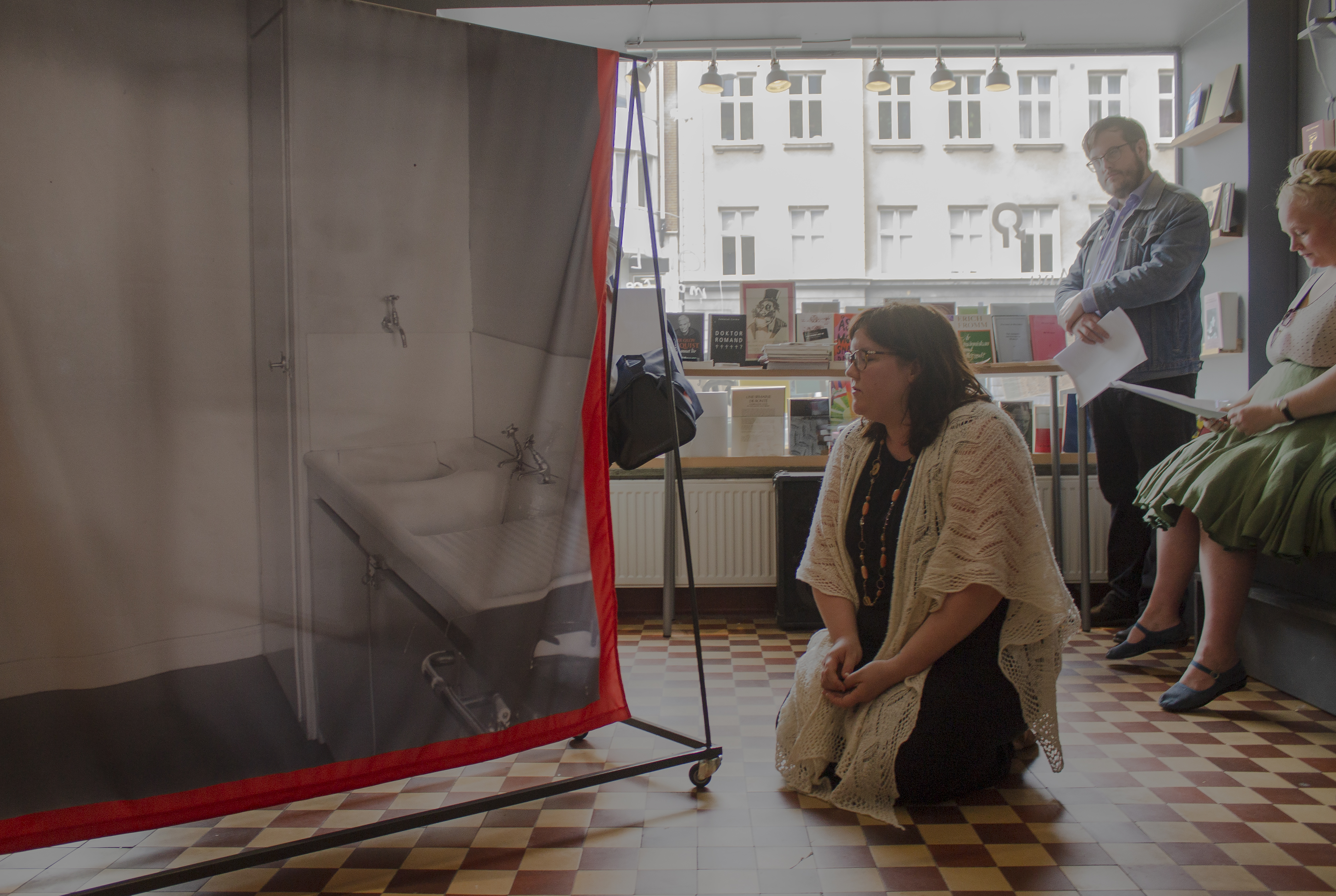 Performance at the bookshop Anti in Malmö