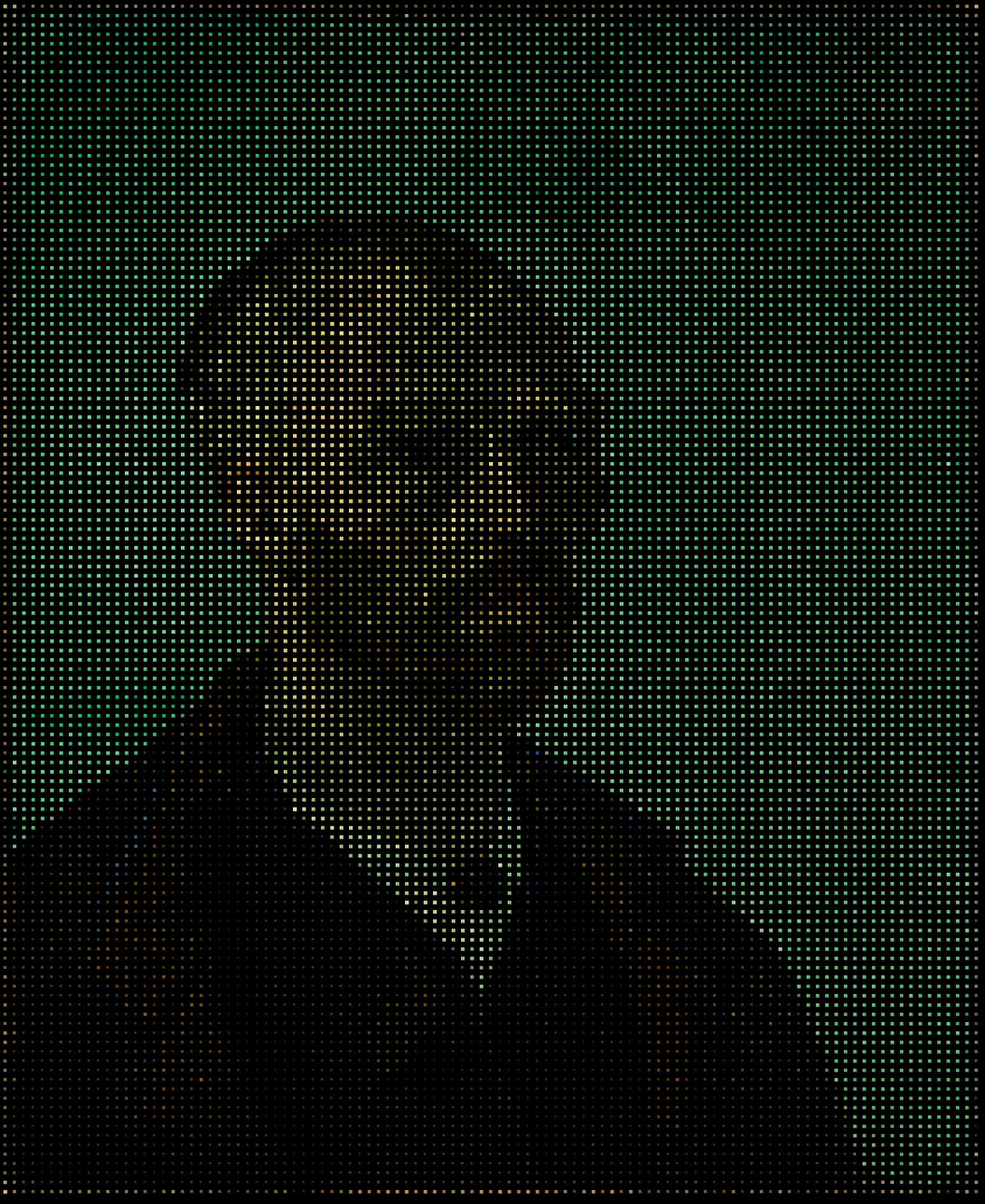 Recreation of Untitled. Ceramic Tile Fragments, 2022