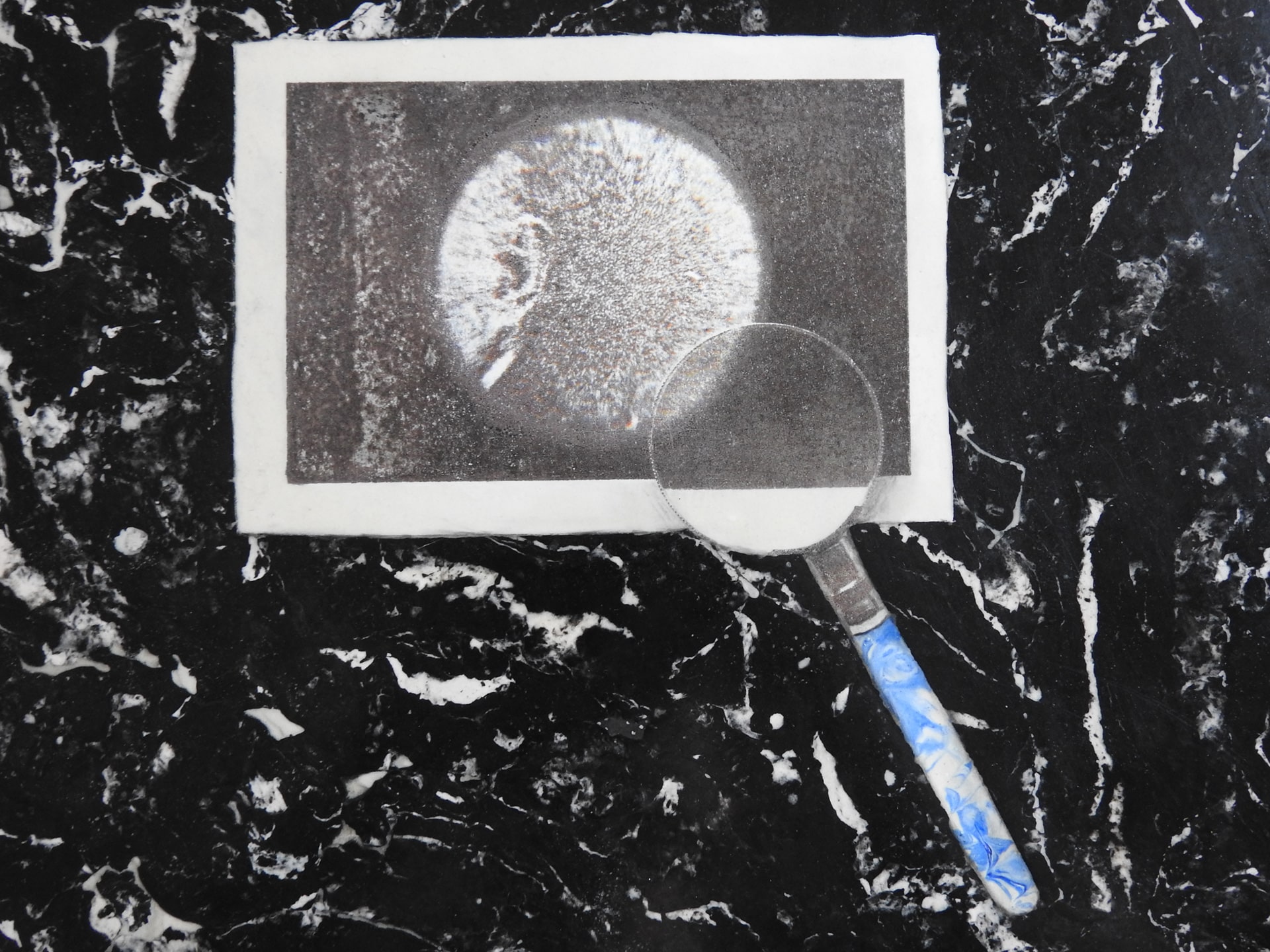 MORIYAMA.Scagliola panel with lacunae detail