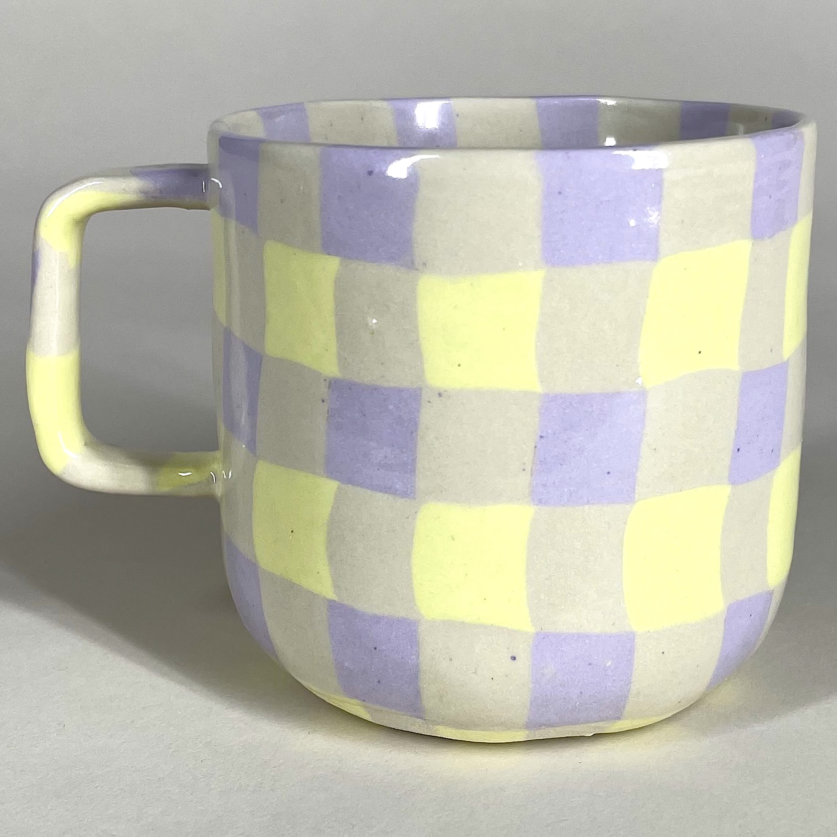 Medium Gingham Mug [$100]