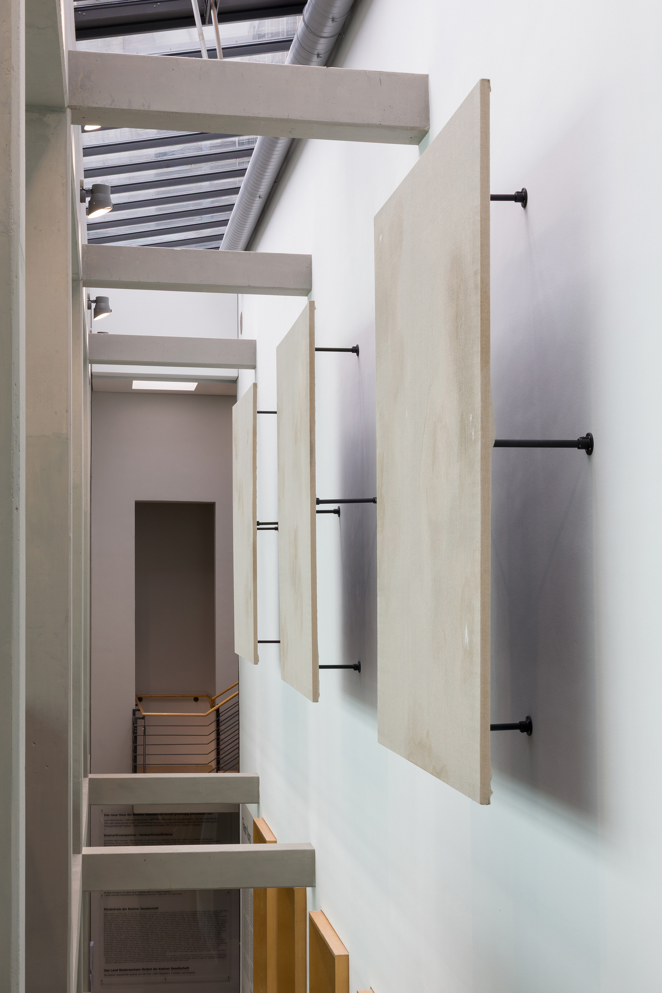 Background Vehicle (Running Scene), 2025. Install view at Kestner Gesellschaft, 2025.