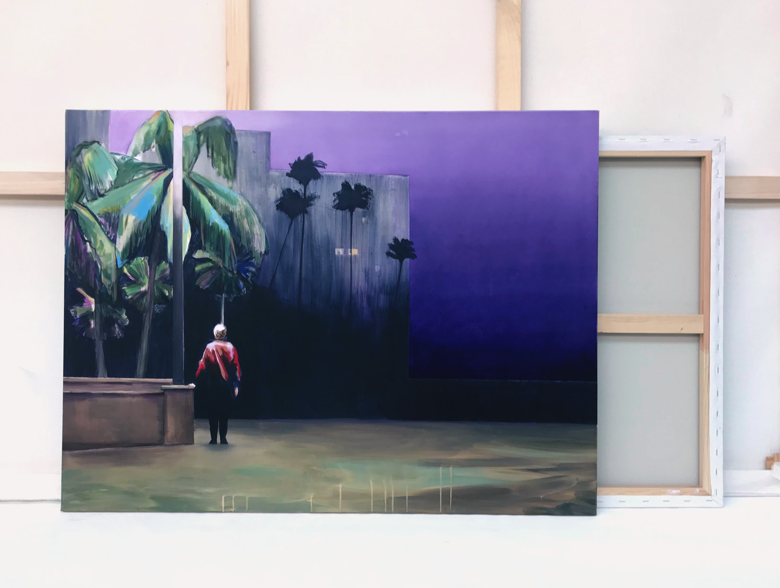 &lsquo;Paris without Texas&rsquo; &ndash; Acrylic & Oil on Canvas &ndash; 86 X 114 cm