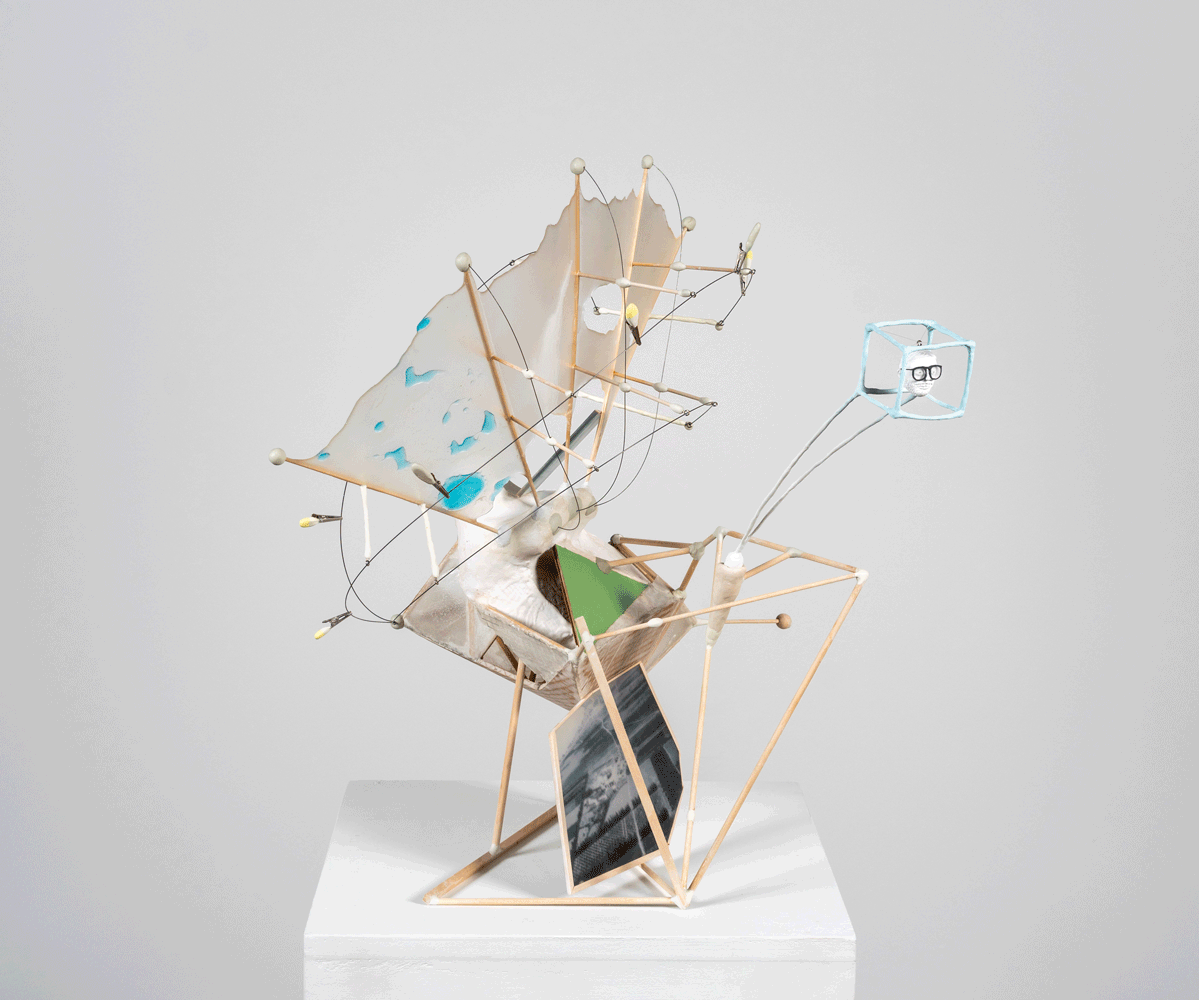 Untitled (Support Structure 7), Mixed Media, 14 x 25 x 18 inches (as installed-dimensions variable), 2022 - click for more images