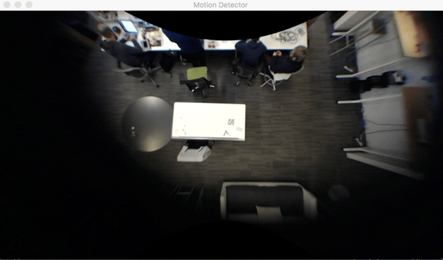 Motion detection from camera