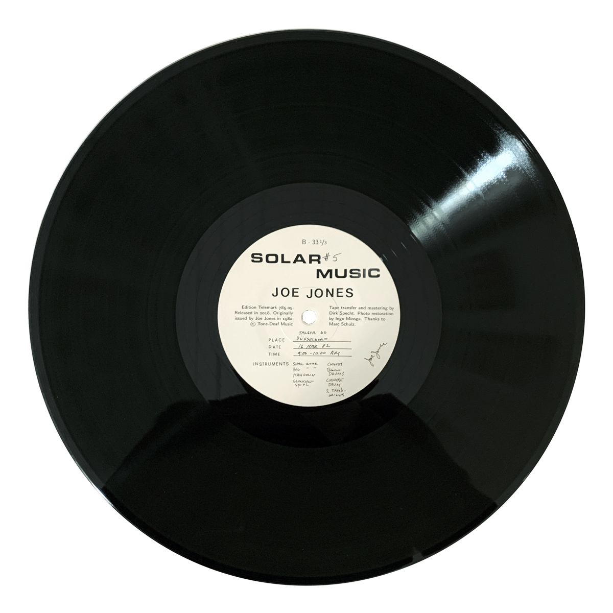Edition Telemark 785 05 Joe Jones - Solar Music Tent (1982)