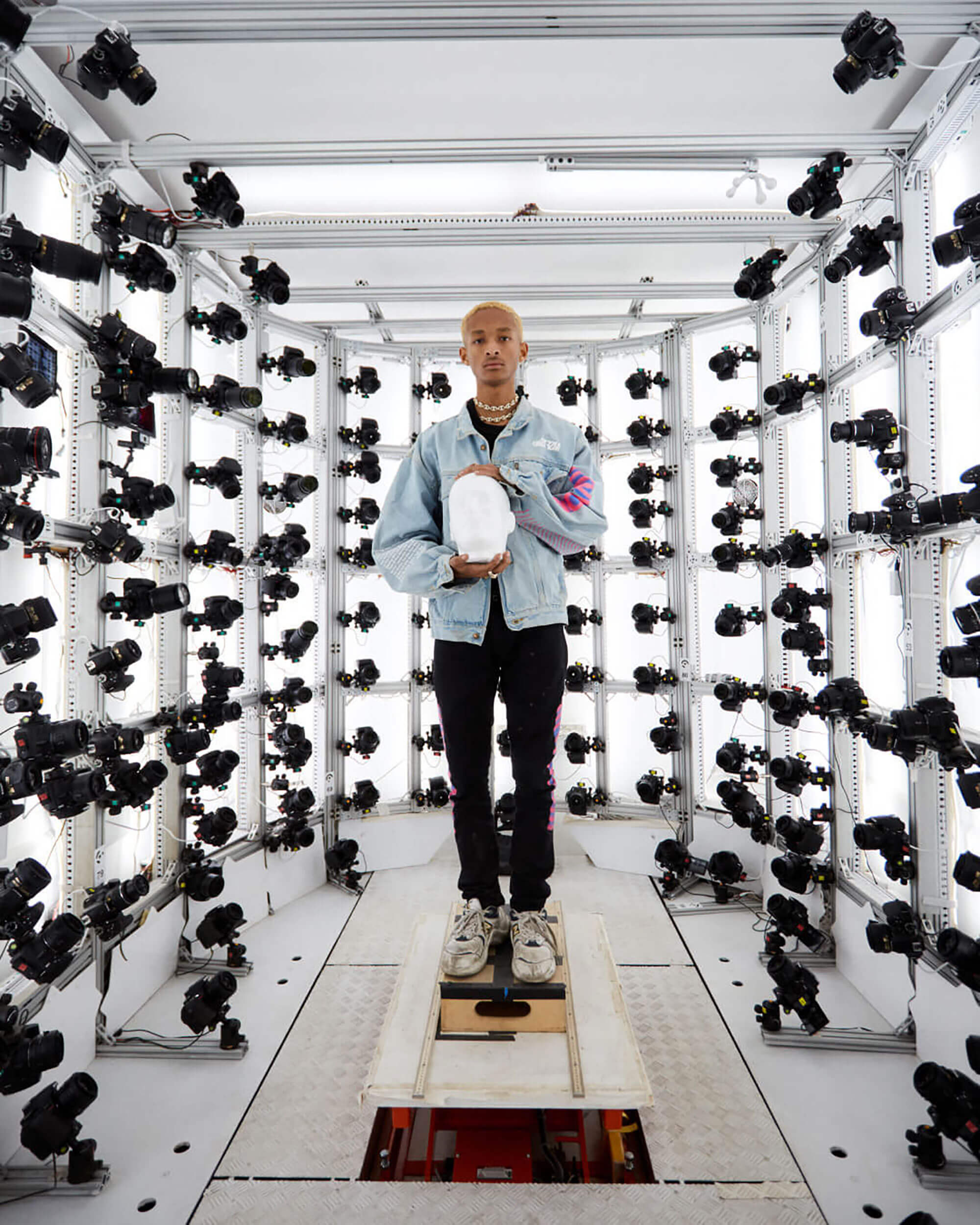 Jaden Smith Scan for RapCaviar Pantheon statue Spotify 