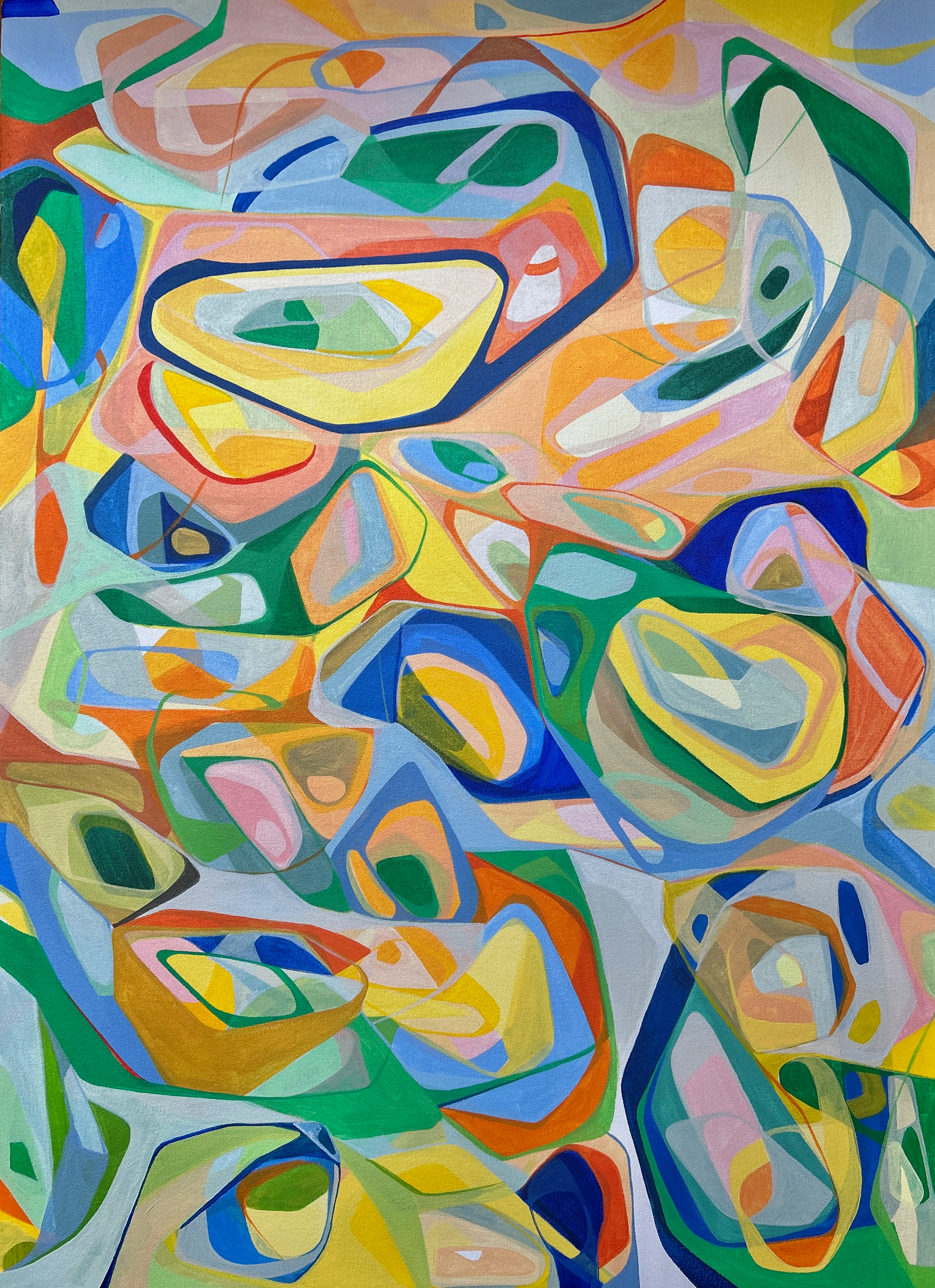 "MOMA has a child activity center" 26" x 36" x 1" Acrylic on canvas