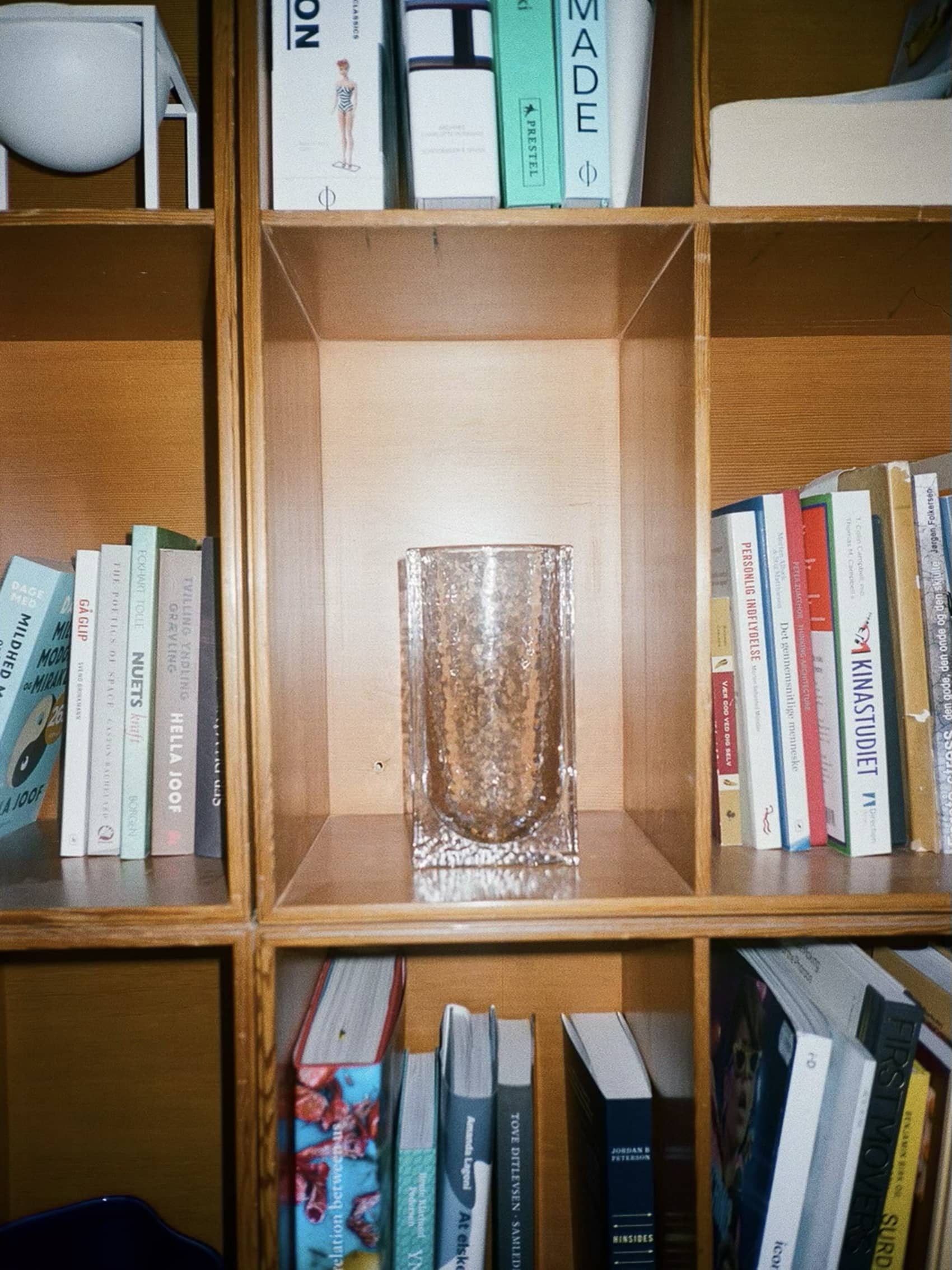 FORMA FOR HOLMEGAARDWith its weighty, sculptural constructions in solid glass, Forma is a product series rooted in the historical Bauhaus era, where shapes like cubes, spheres, and cylinders served as primary design elements. Forma embodies the same graphic strength through massive geometric shapes intersecting with one another. This bold design language engages with the negative space surrounding the structure, influencing how the brain interprets the fusion of forms.Designed in collaboration with Laura BildeGo to product page →