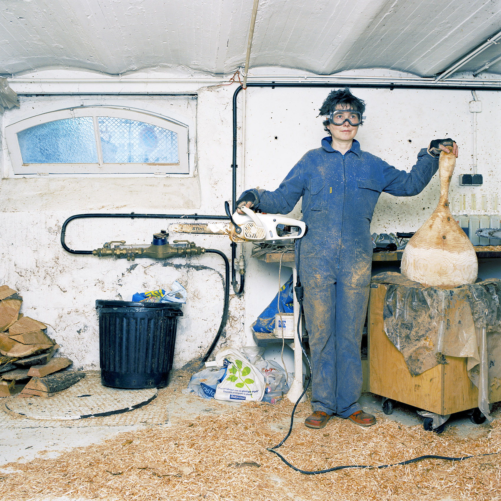 Fabienne, painter-sculptor, Porte de Bagnolet, 20th