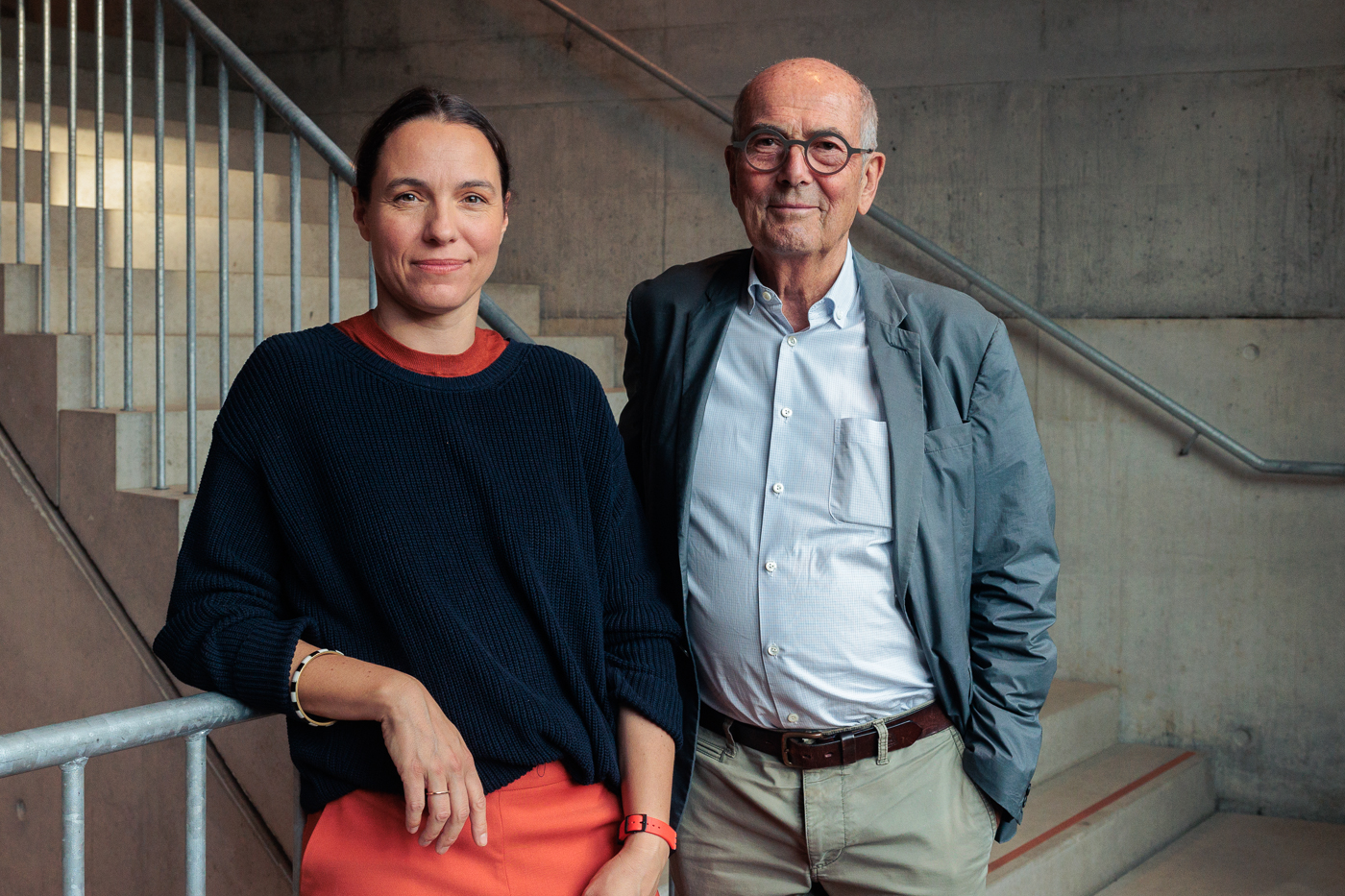 Intendantin Maria Exner und Stifter Hans Schöpflin — PUBLIX