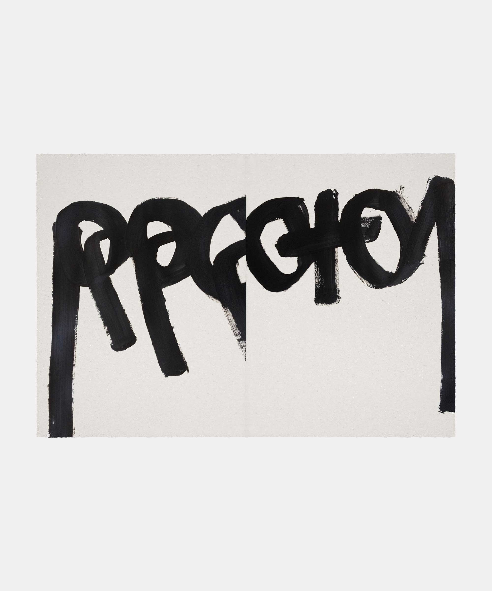 Circles and lines, 2015. Acrylic paint on paper. 112&#160;×&#160;76&#160;cm. Diptych.