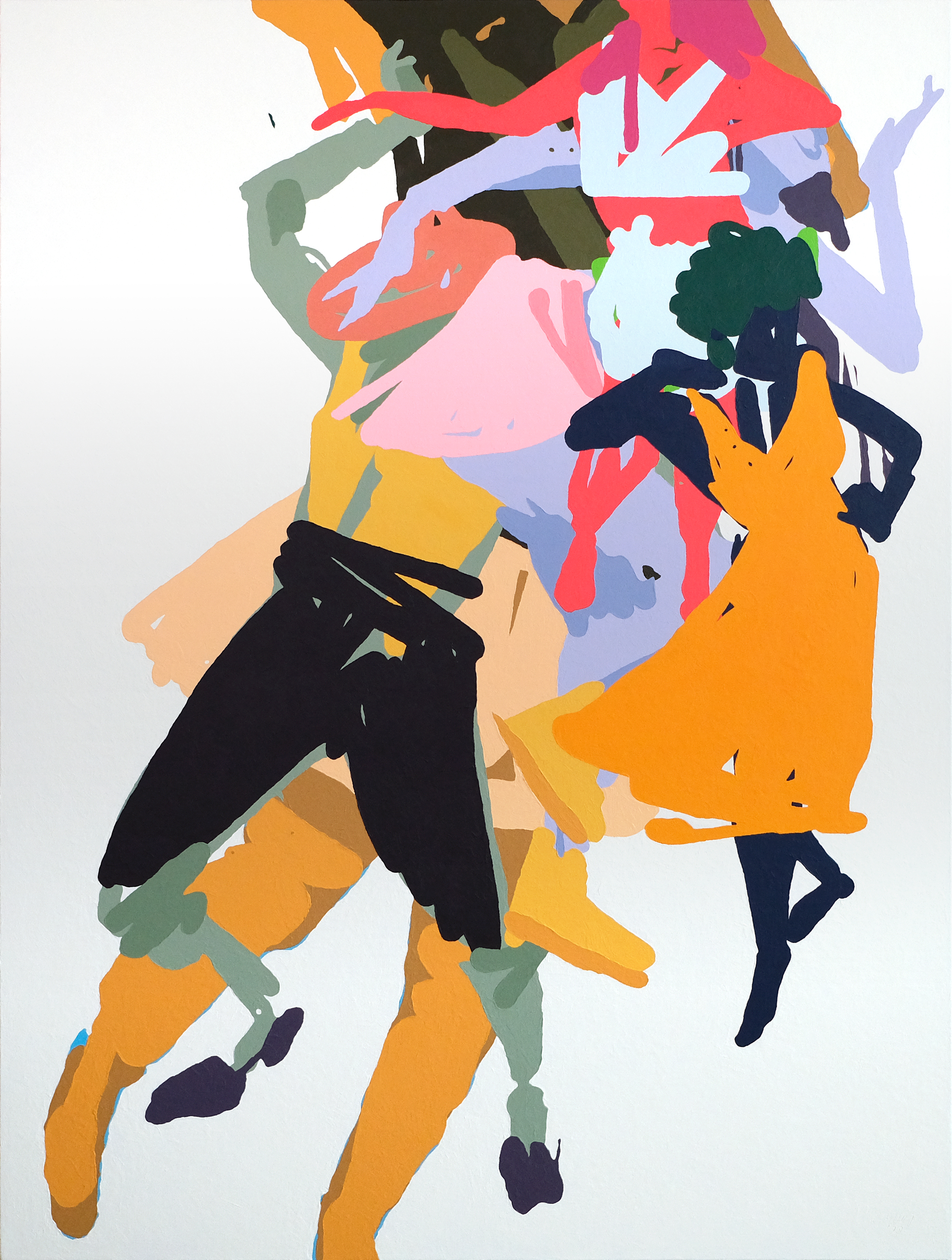 El Pasito Acá iii, 2022. Acrylic on canvas — 30 x 40 in.