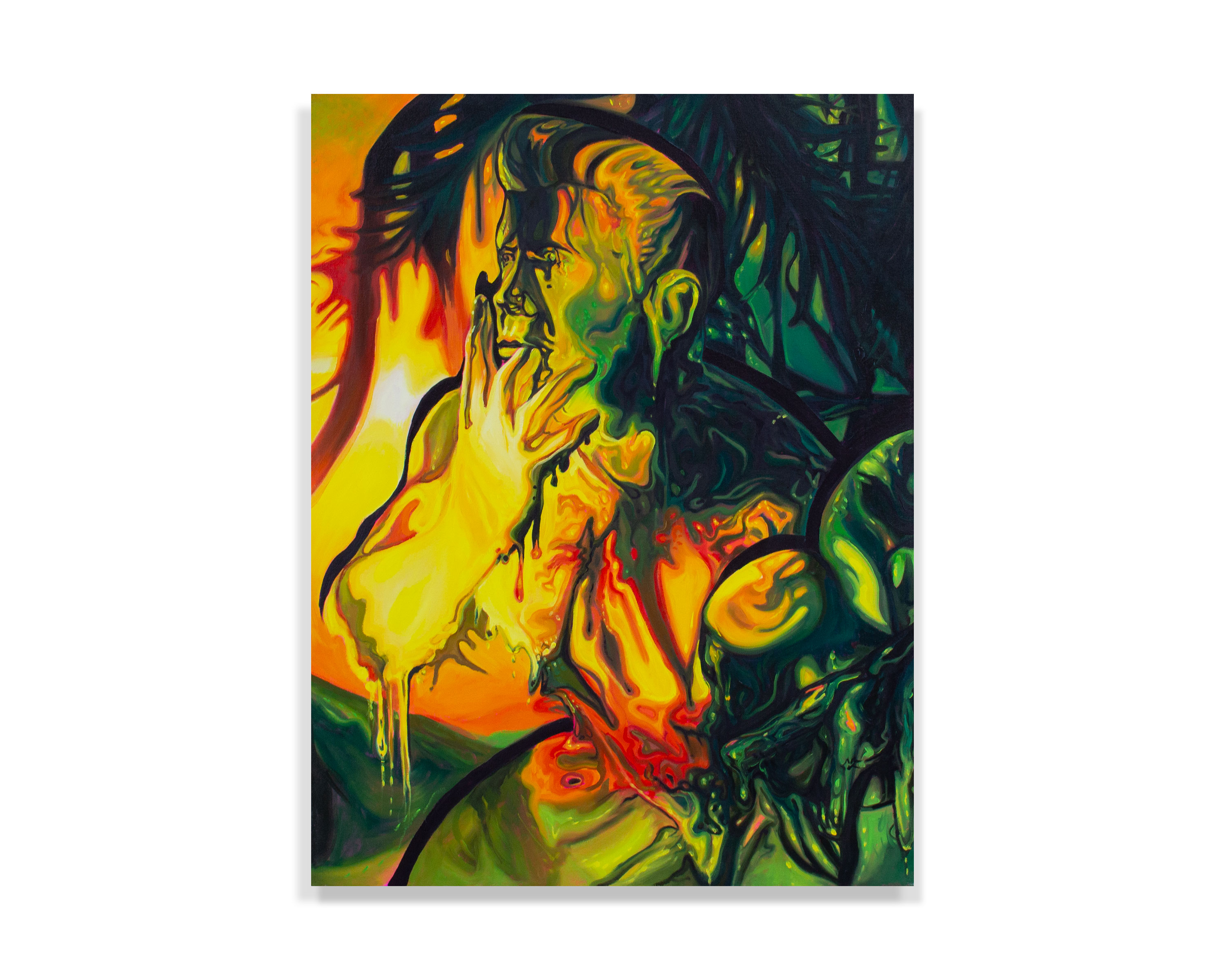 Gobsmacked (2021). Oil on Canvas. 42 x 32 x 2 in