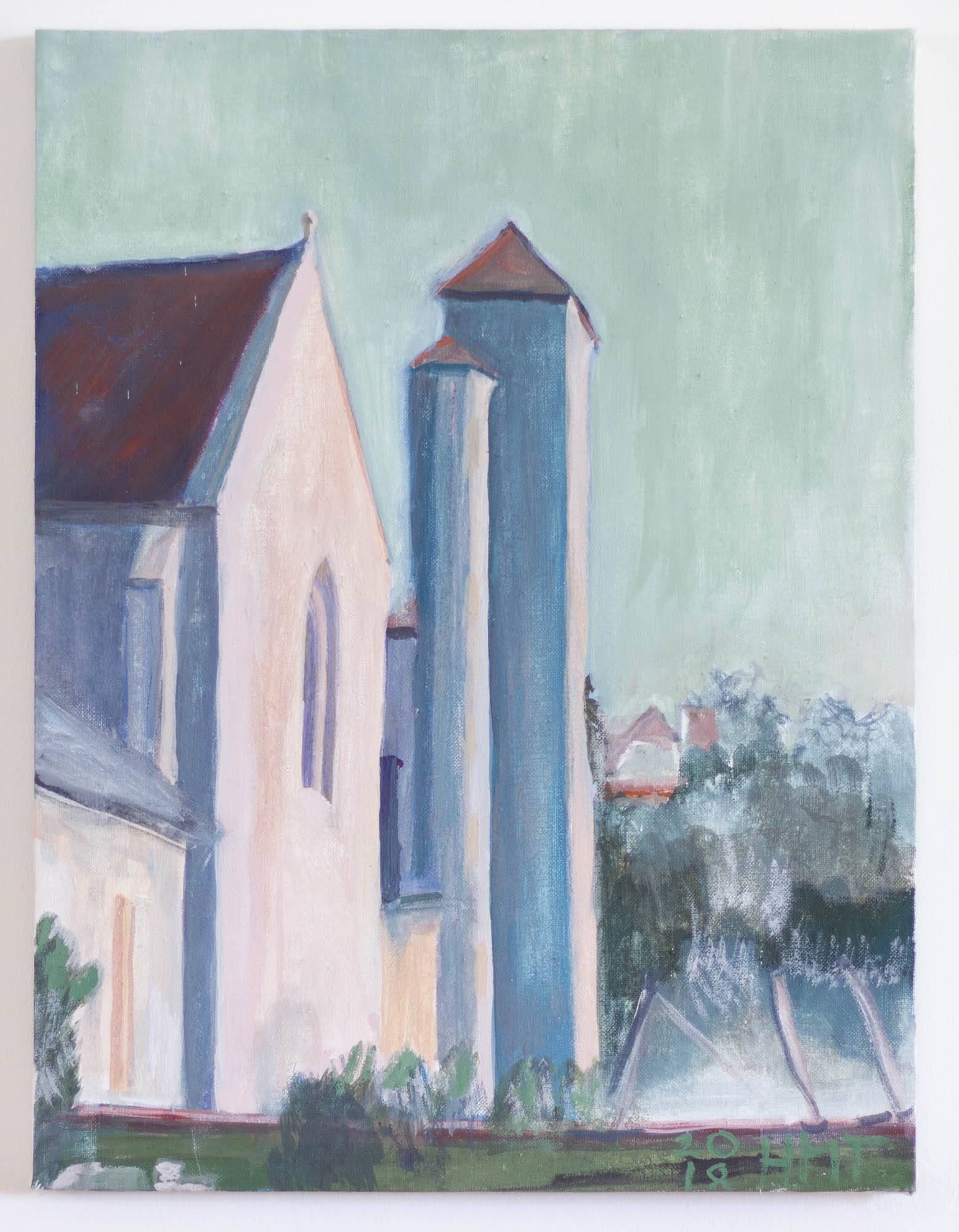 St. Ursula's Chapel, Egg Tempera/ Canvas, 2018, 35x46cm