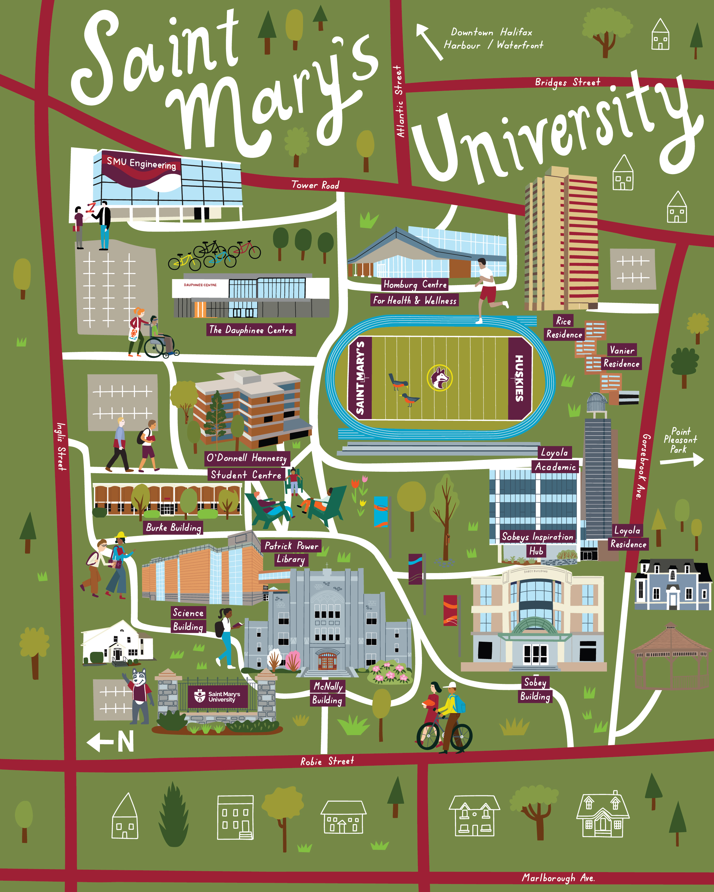 Saint Mary's University Campus Map  - Agency: STC Storytellers