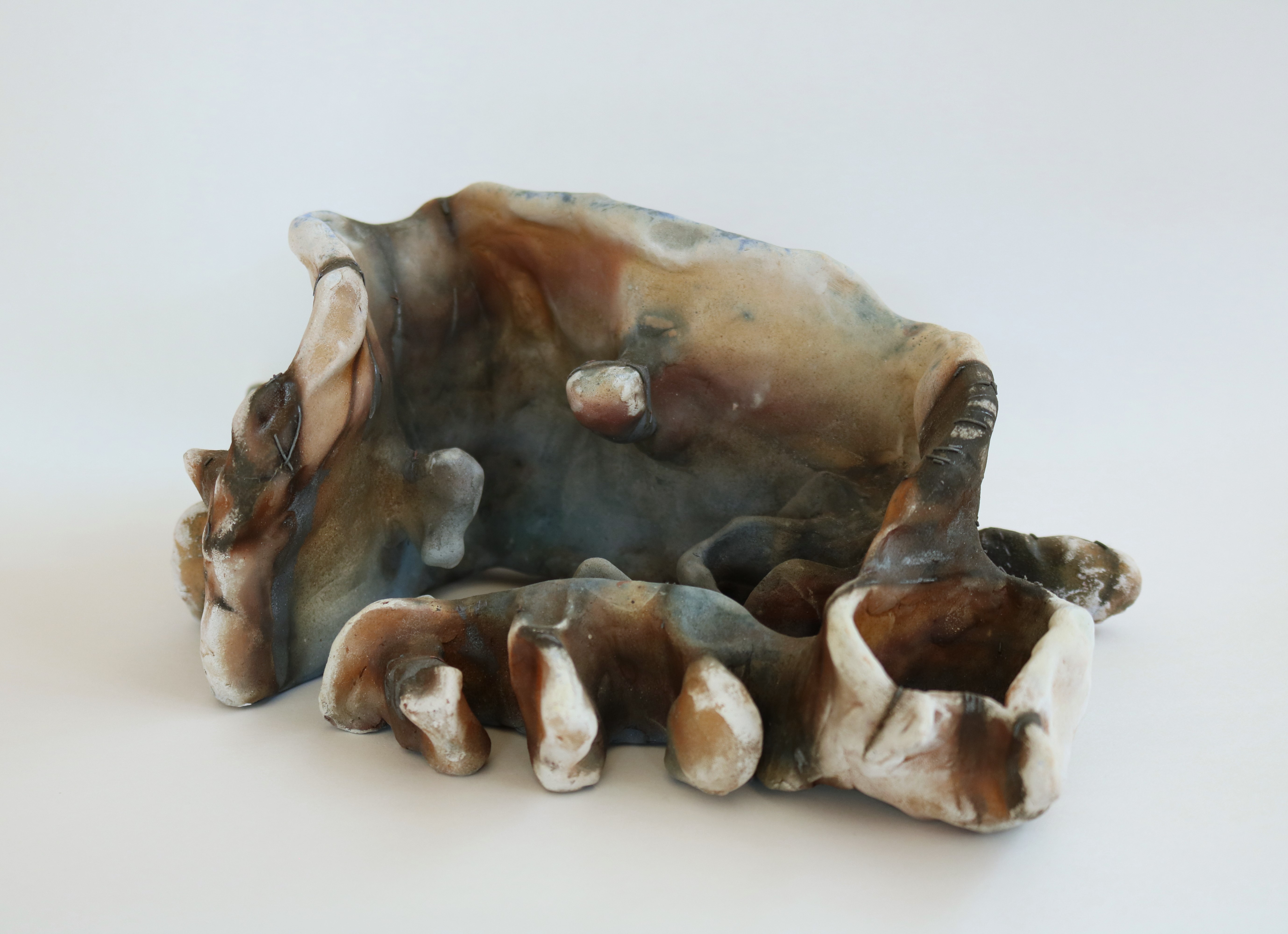 buried bones, saggar fire, 2022