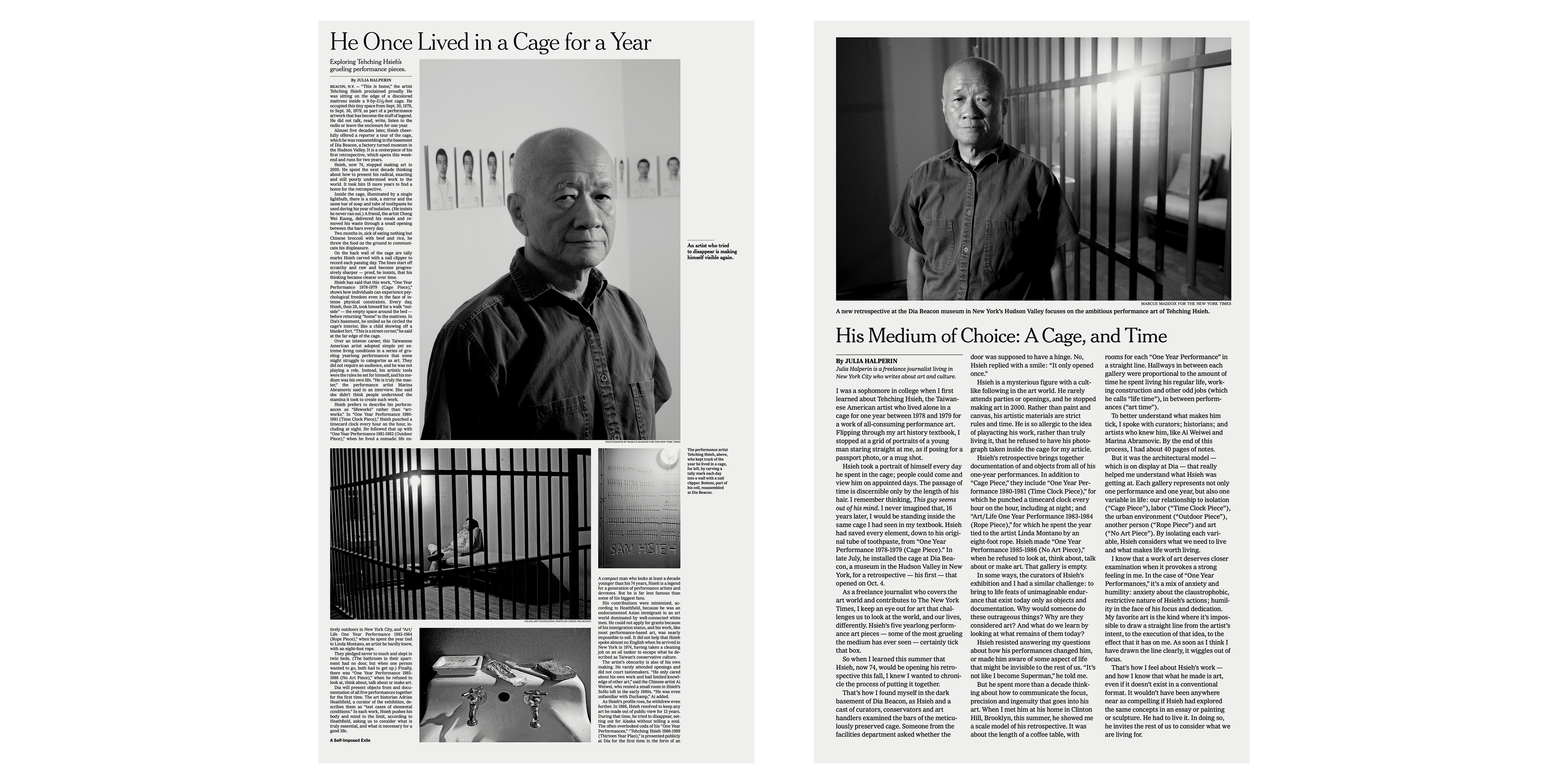 Tehching Hsieh – The New York Times
