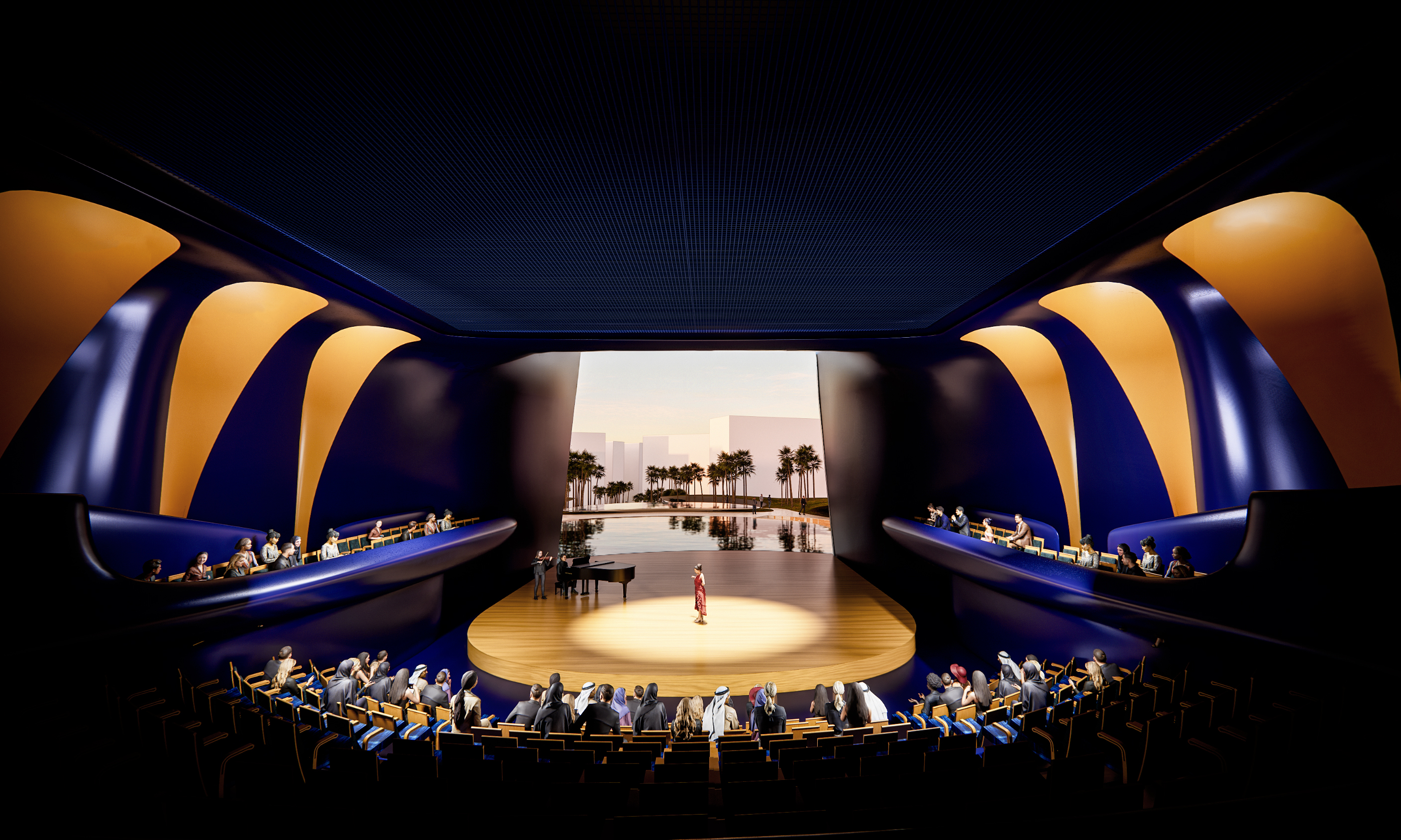 Rendering Interior Small Theater