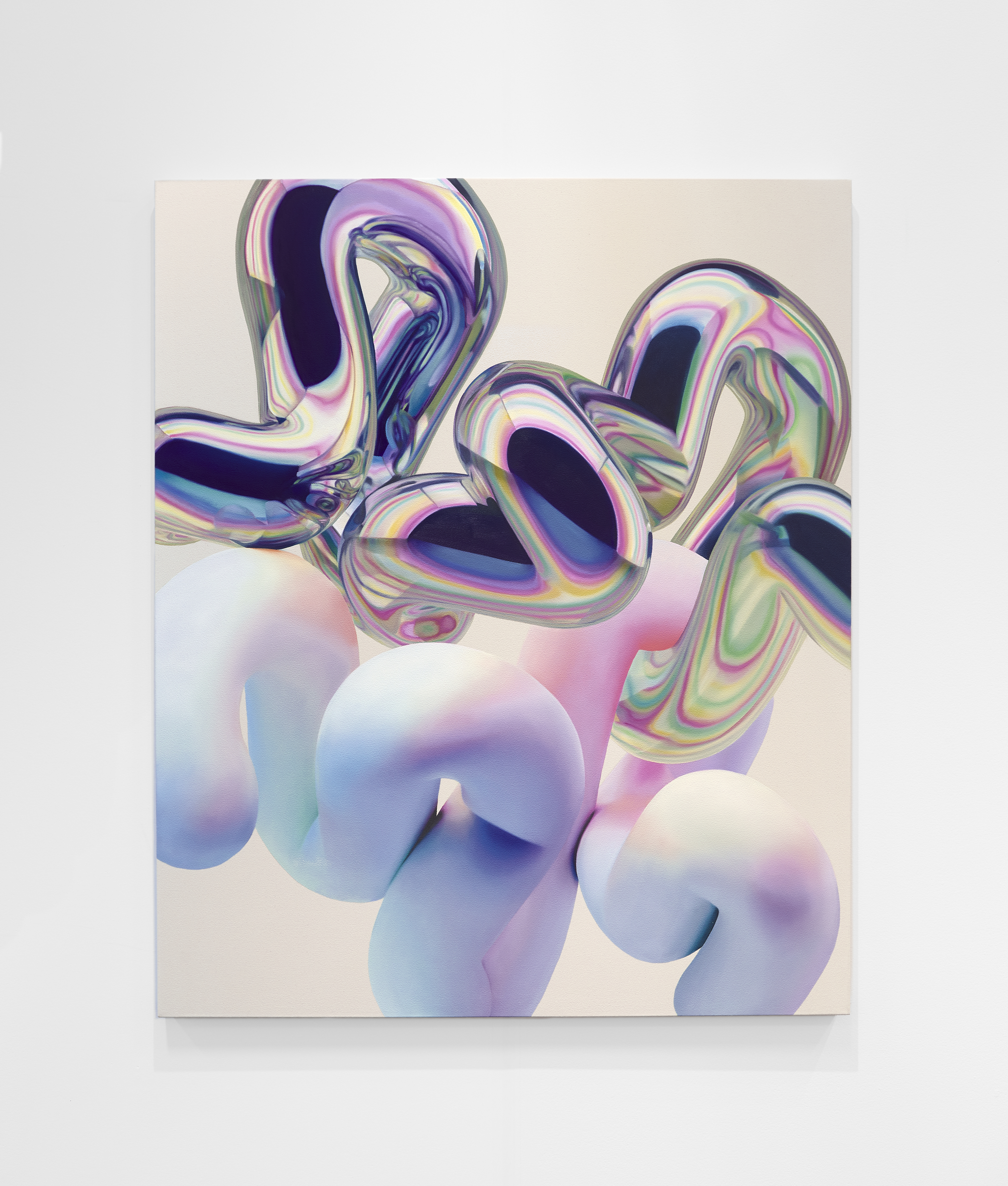 Soft Body Dynamics 73, Oil on canvas 58" x 48" 2022
