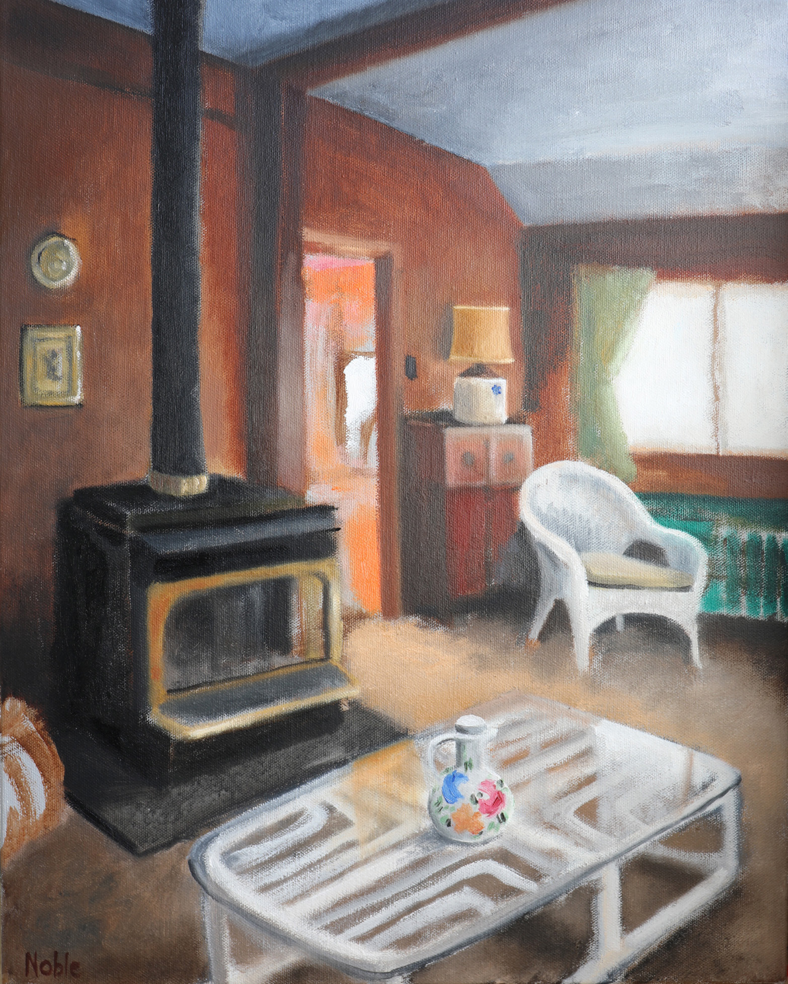 Warm Glow of Afternoon, 2017, oil on canvas, 20x16in.