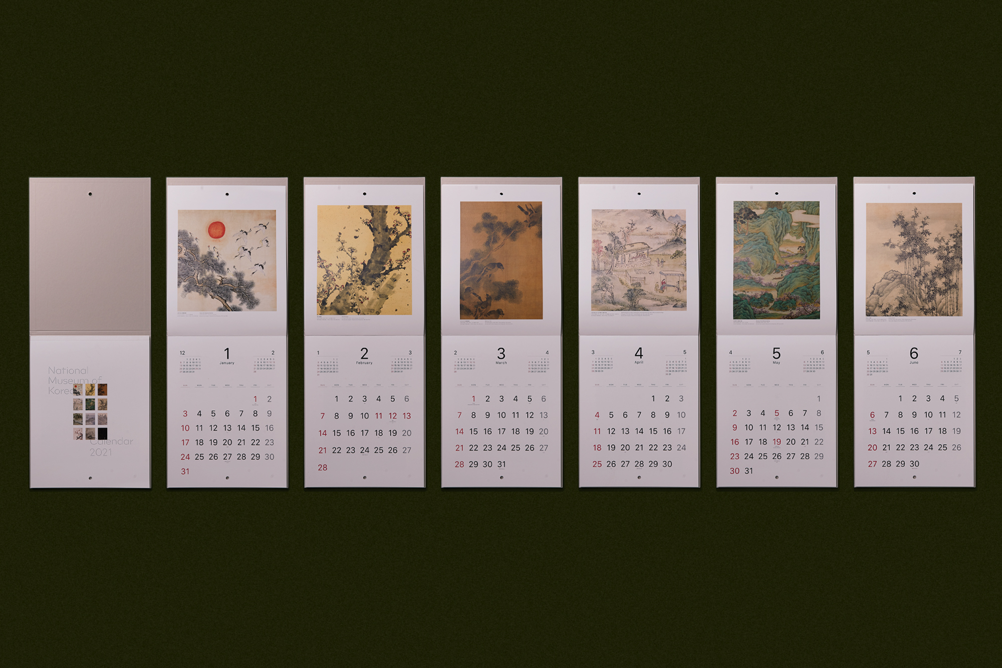 national museum of korea calendar 2021 — generalgraphics