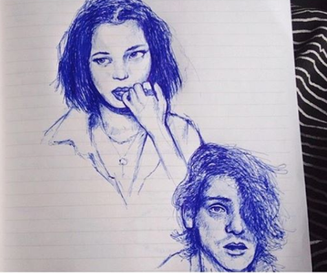 Ballpoint pen drawings