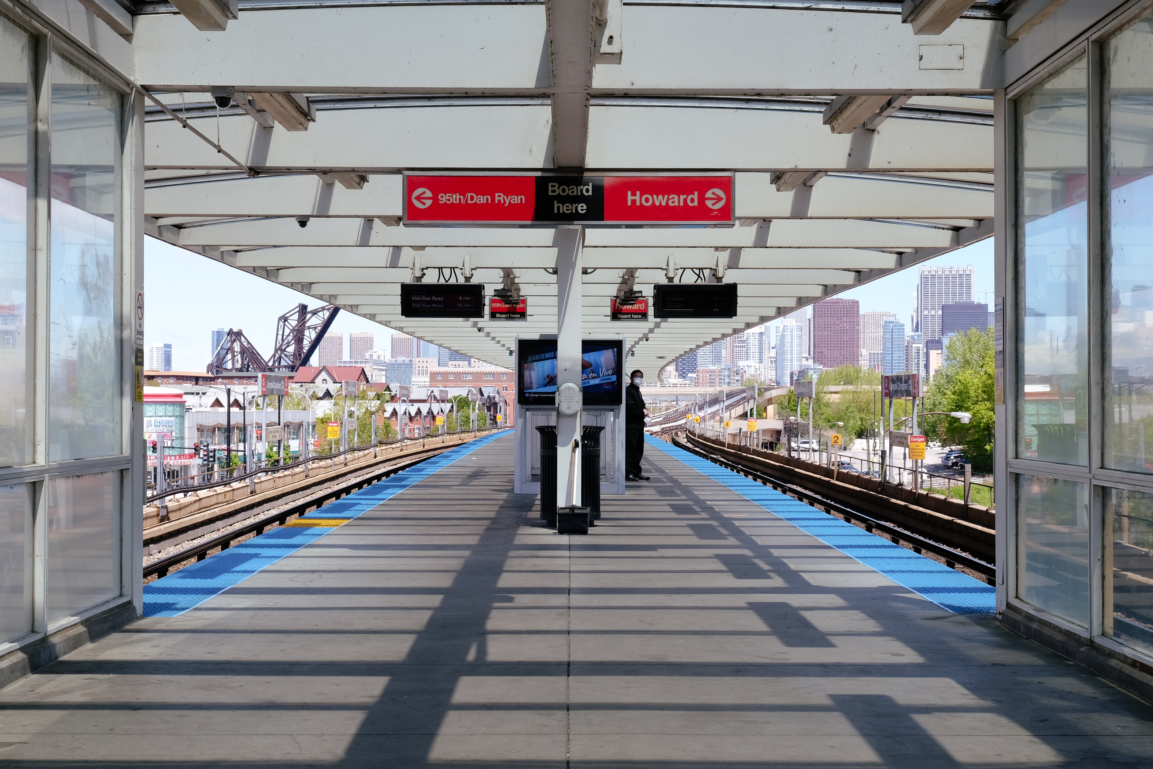 Taking the "L" to Chicago's Chinatown.