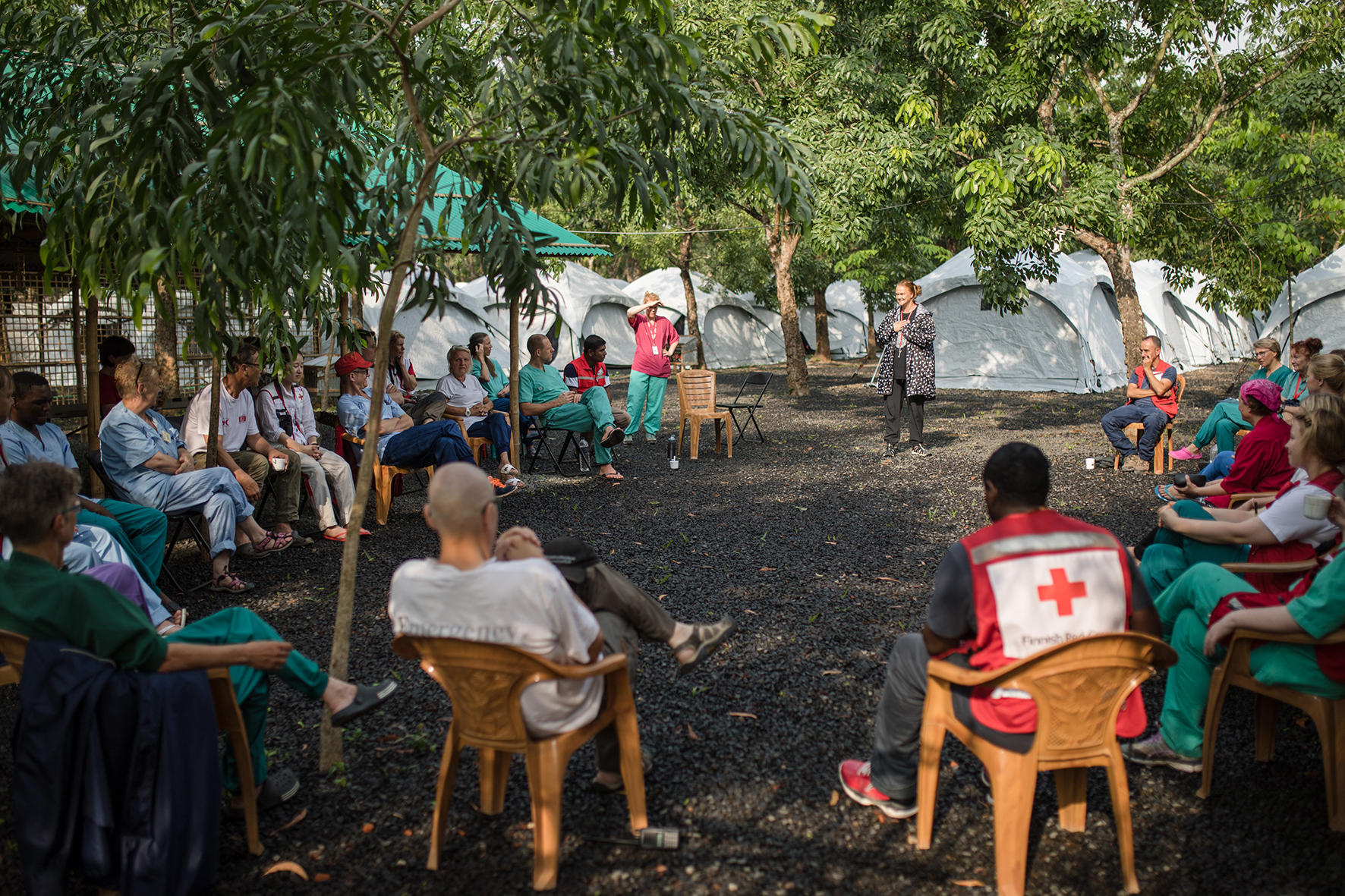 Daily staff meeting at 7:30 AM.
