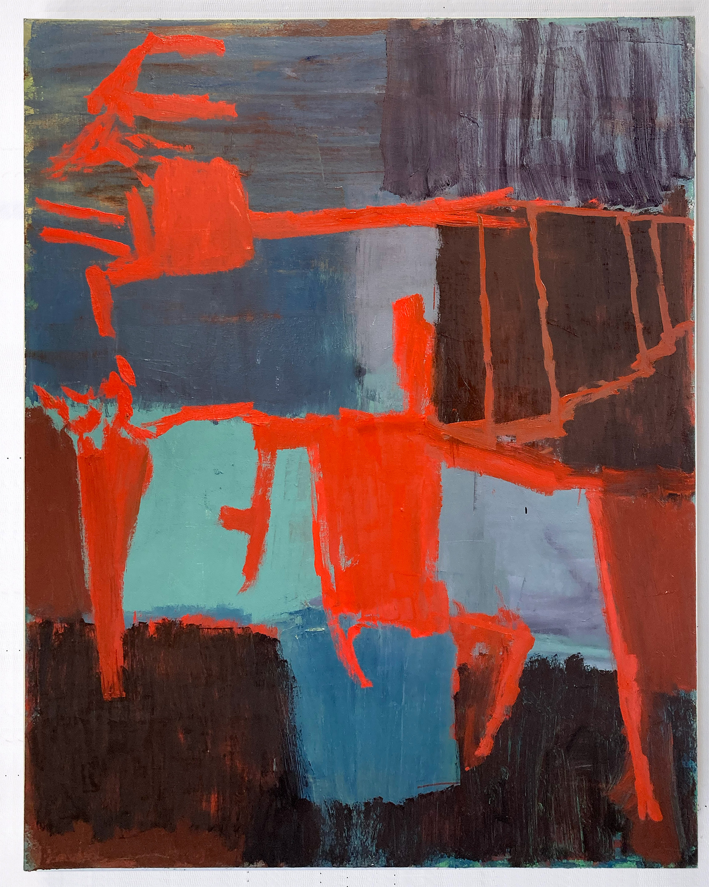bark at dawn. 32"x40" oil on canvas