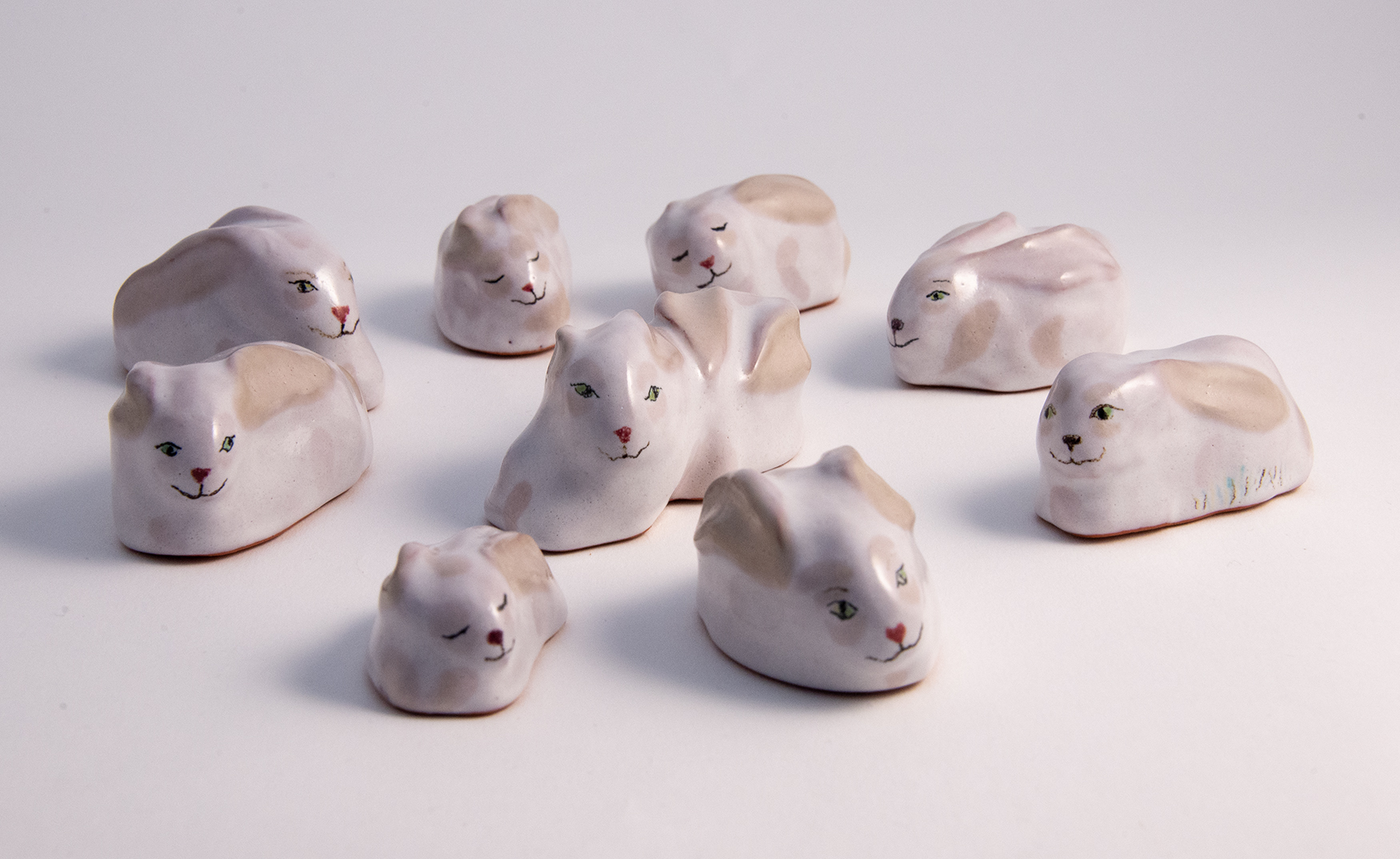 Bunnies. 4-5cms. £30 -50