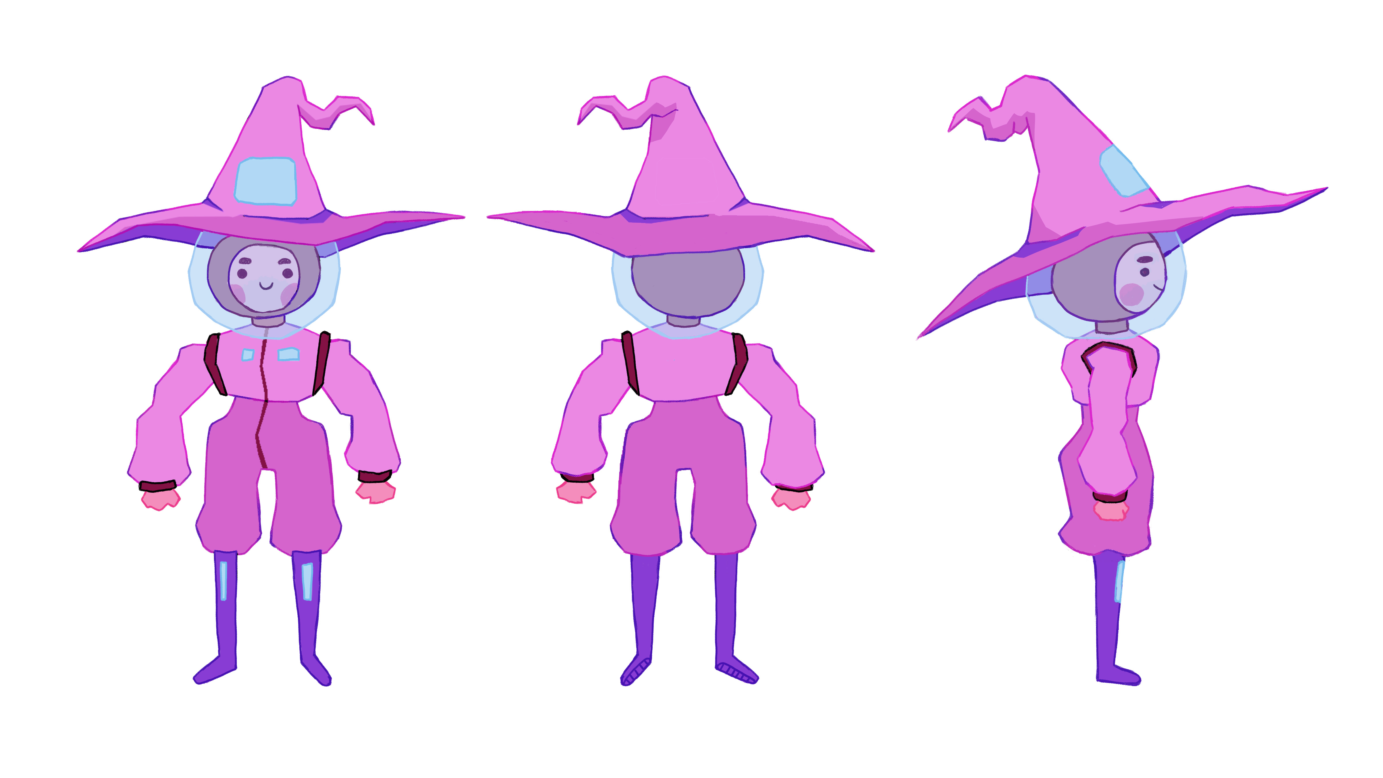Main Wizard TurnaroundDigital Art, 16x9 inches, 2023