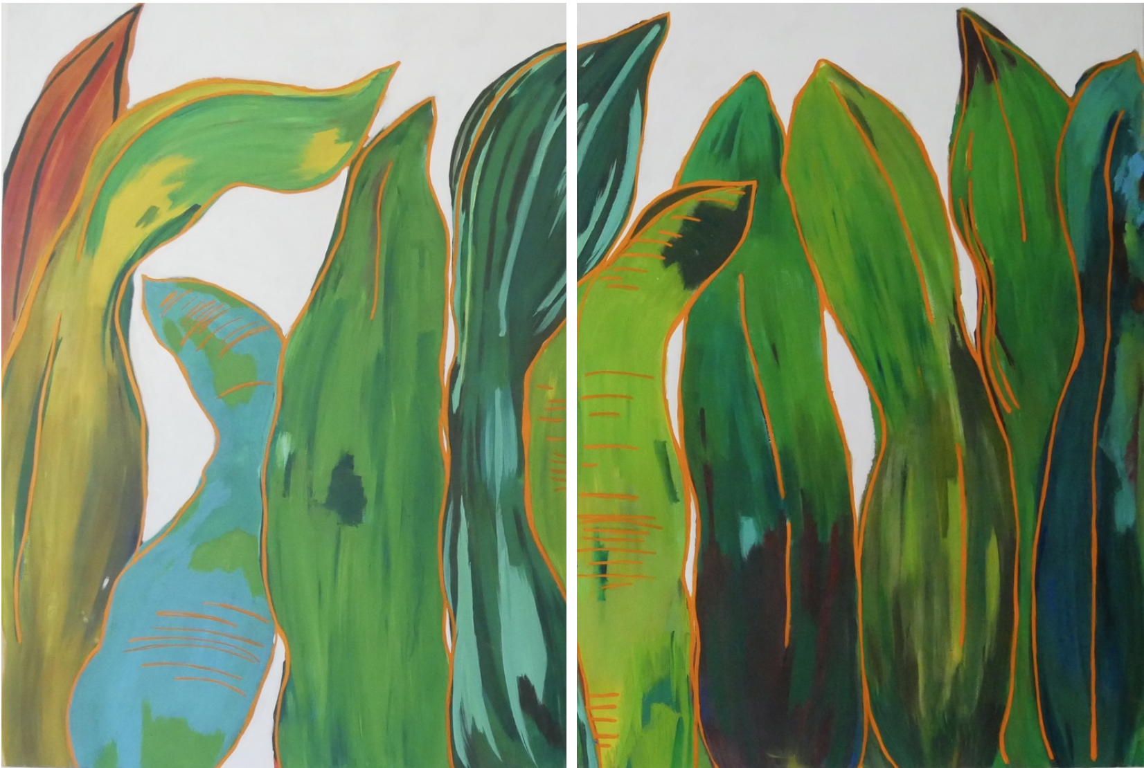 Conversation, 2019, 92x150cm