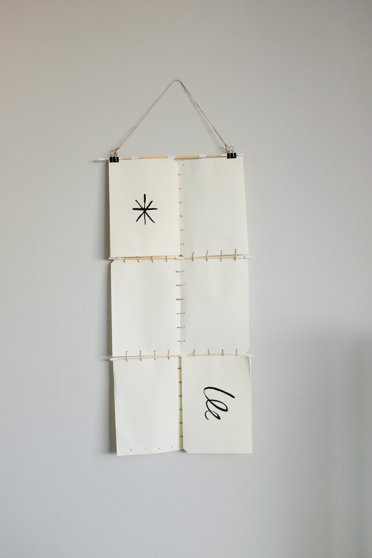 That's the first time I stiched paper together Barcelona 2020