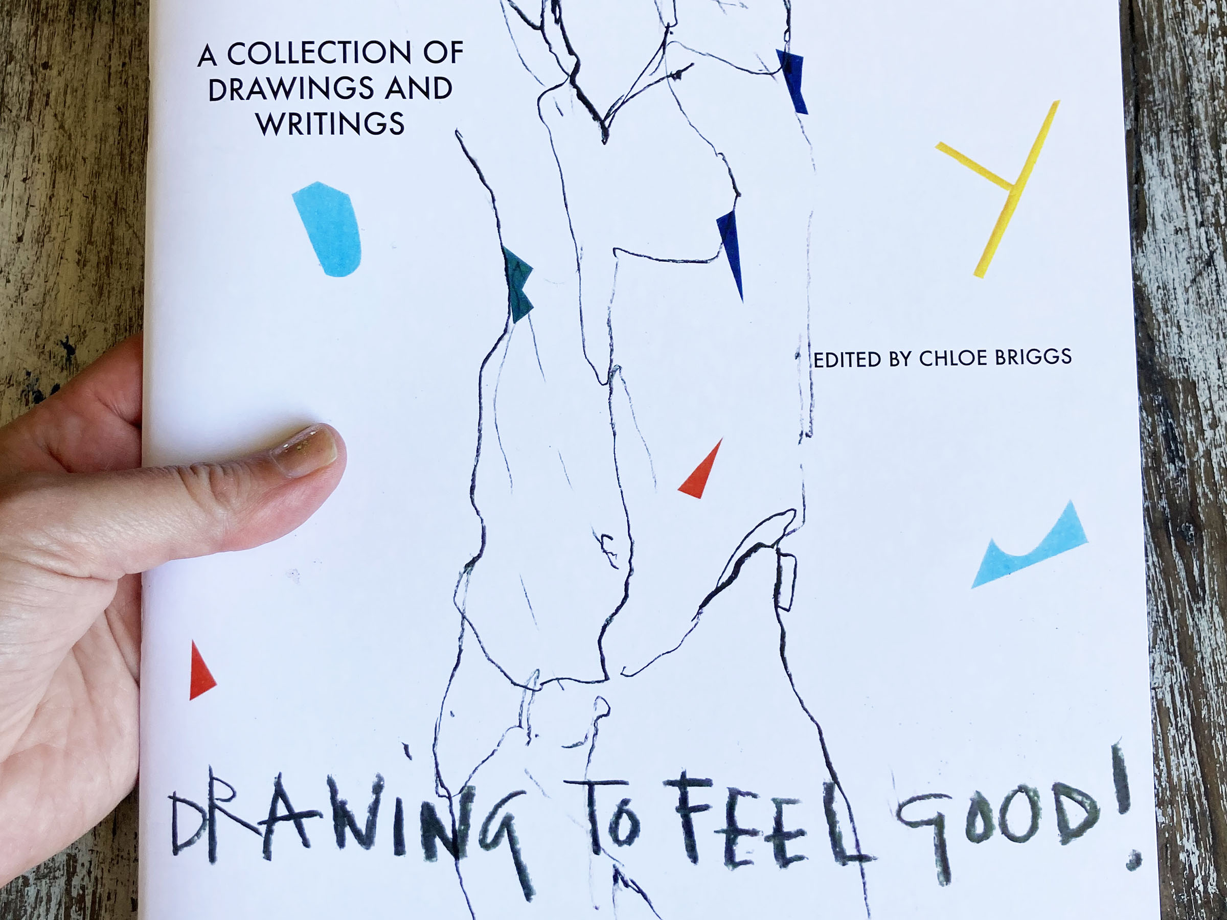 The cover of a pamphlet, Drawing to Feel good