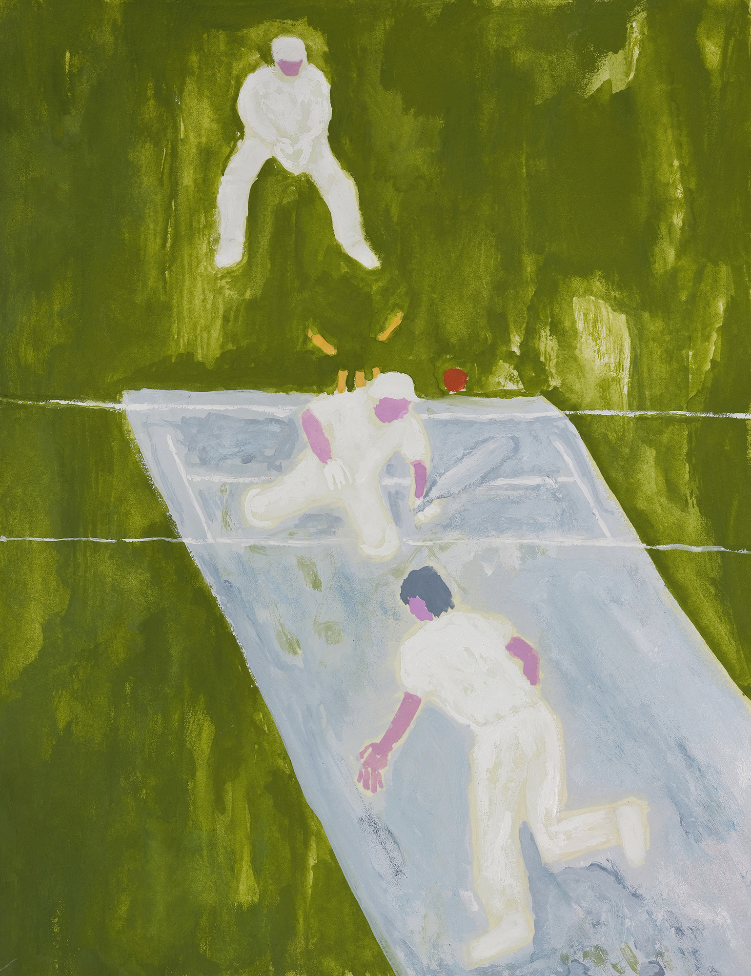 The afternoon that changed everything, Gouache on paper, 20x26 cm, 2023
