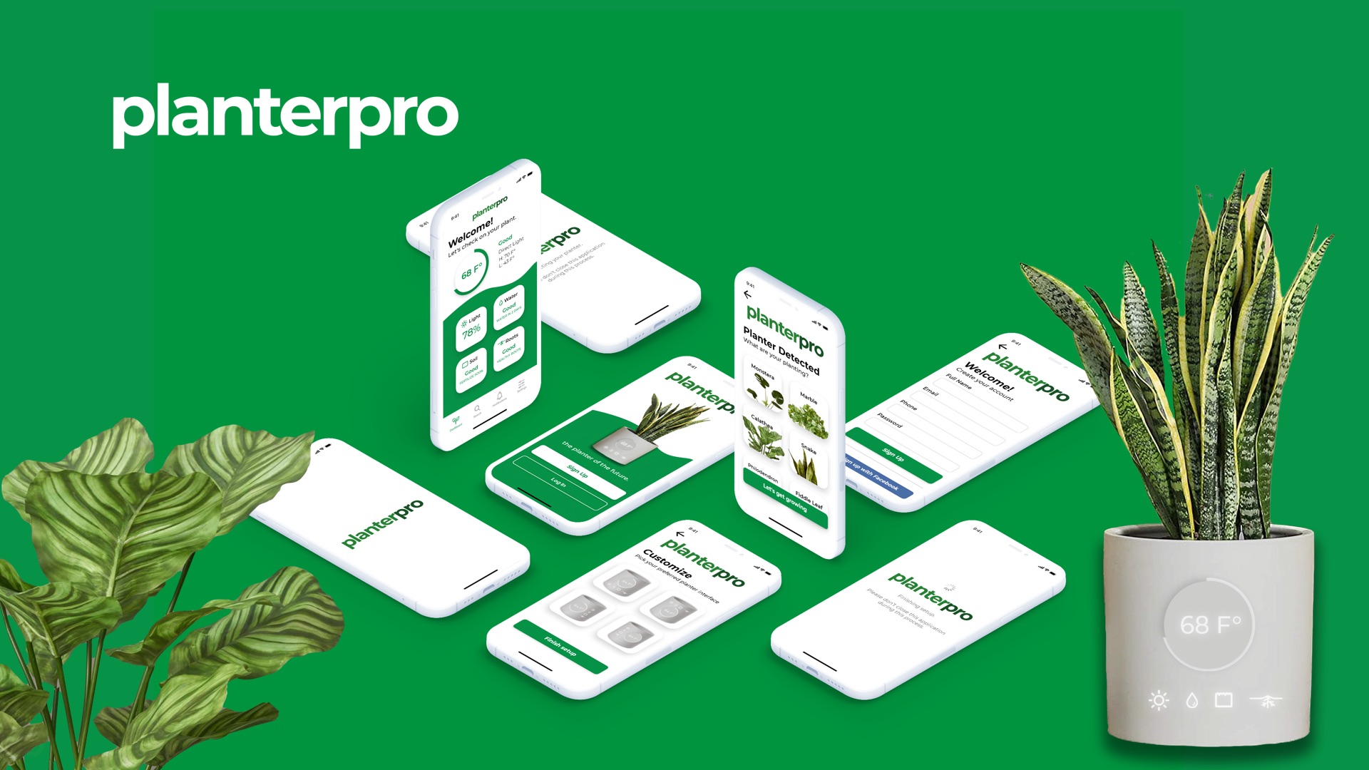Planter Pro: Plant Health App and Product Design, 2021, Digital
