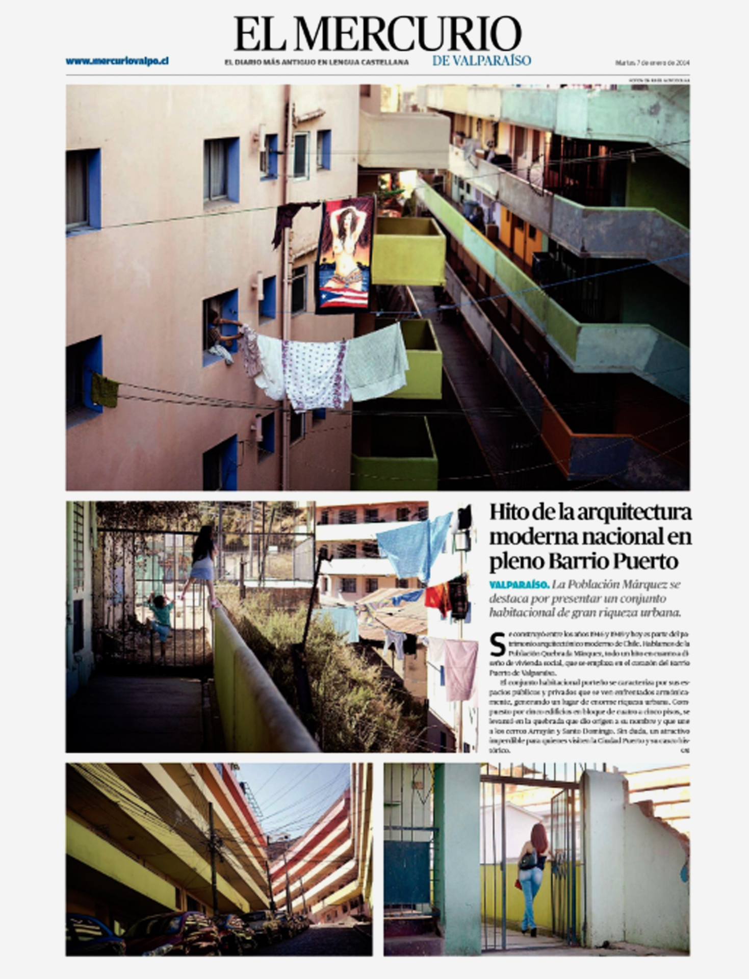 P&aacute;gina gr&aacute;fica Mercurio Valpo.