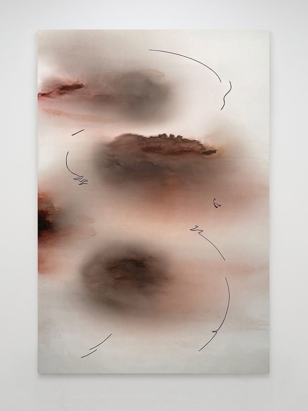 Inaccurate DirectionsOil and acrylic on nylon, 190x130 cm, 2024