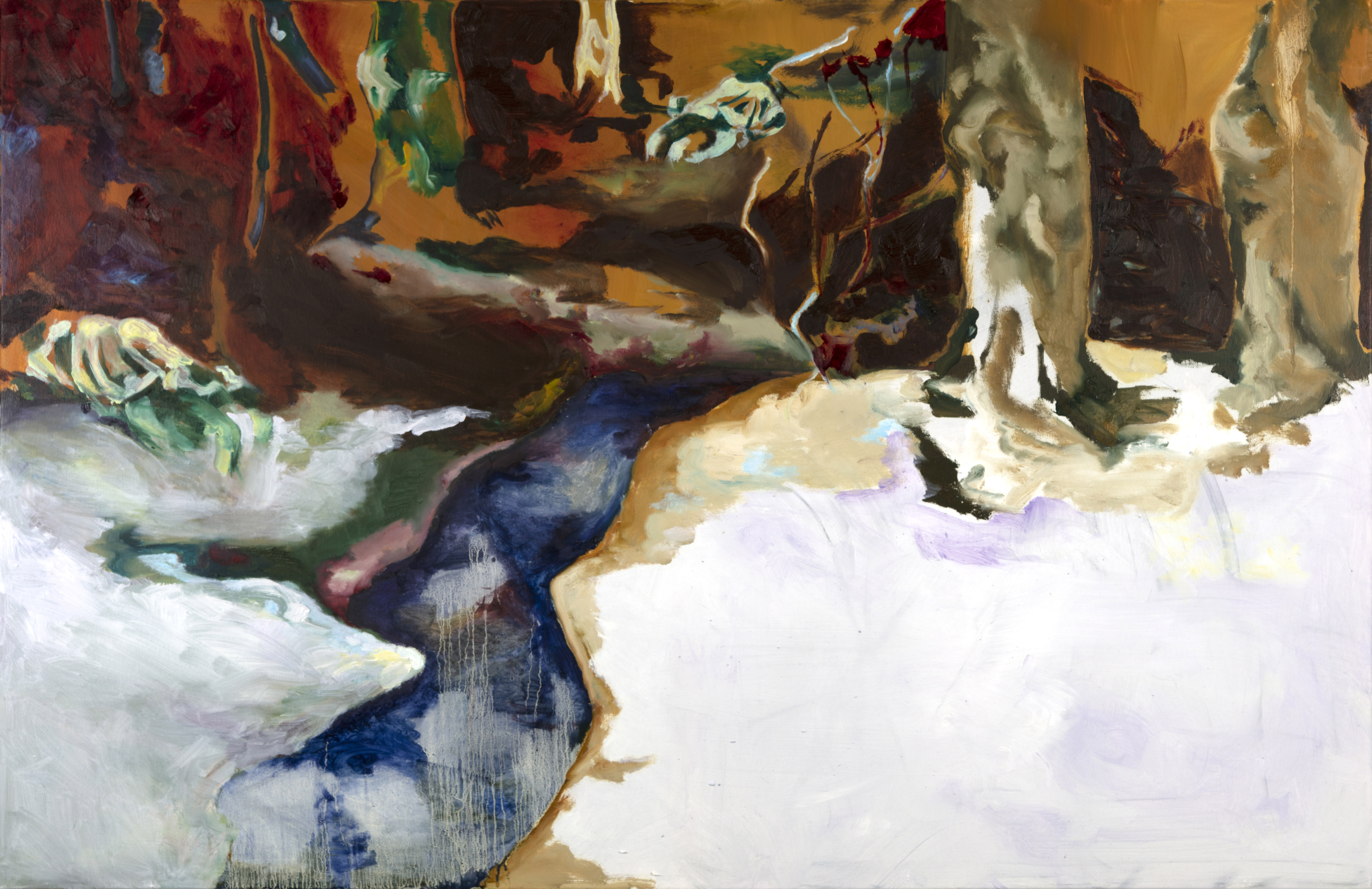 Nearly approaching, Oil on canvas, 75 x 120, 2020