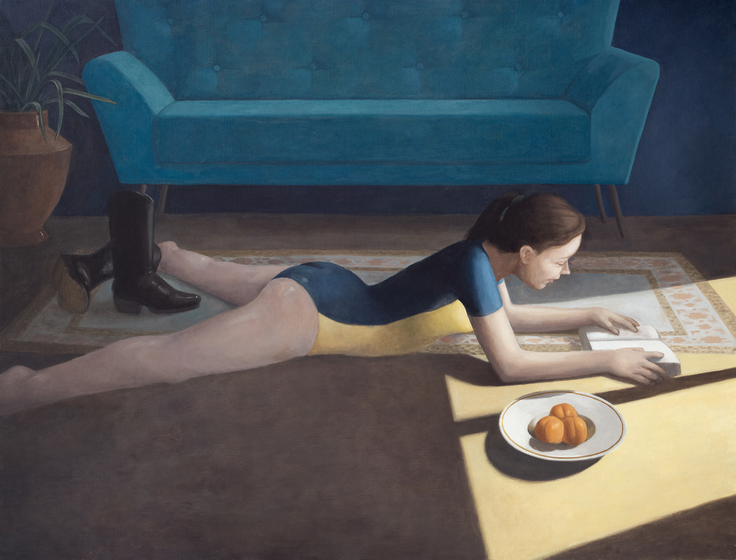 La botte, huile sur toile, 100x130cm, 2018