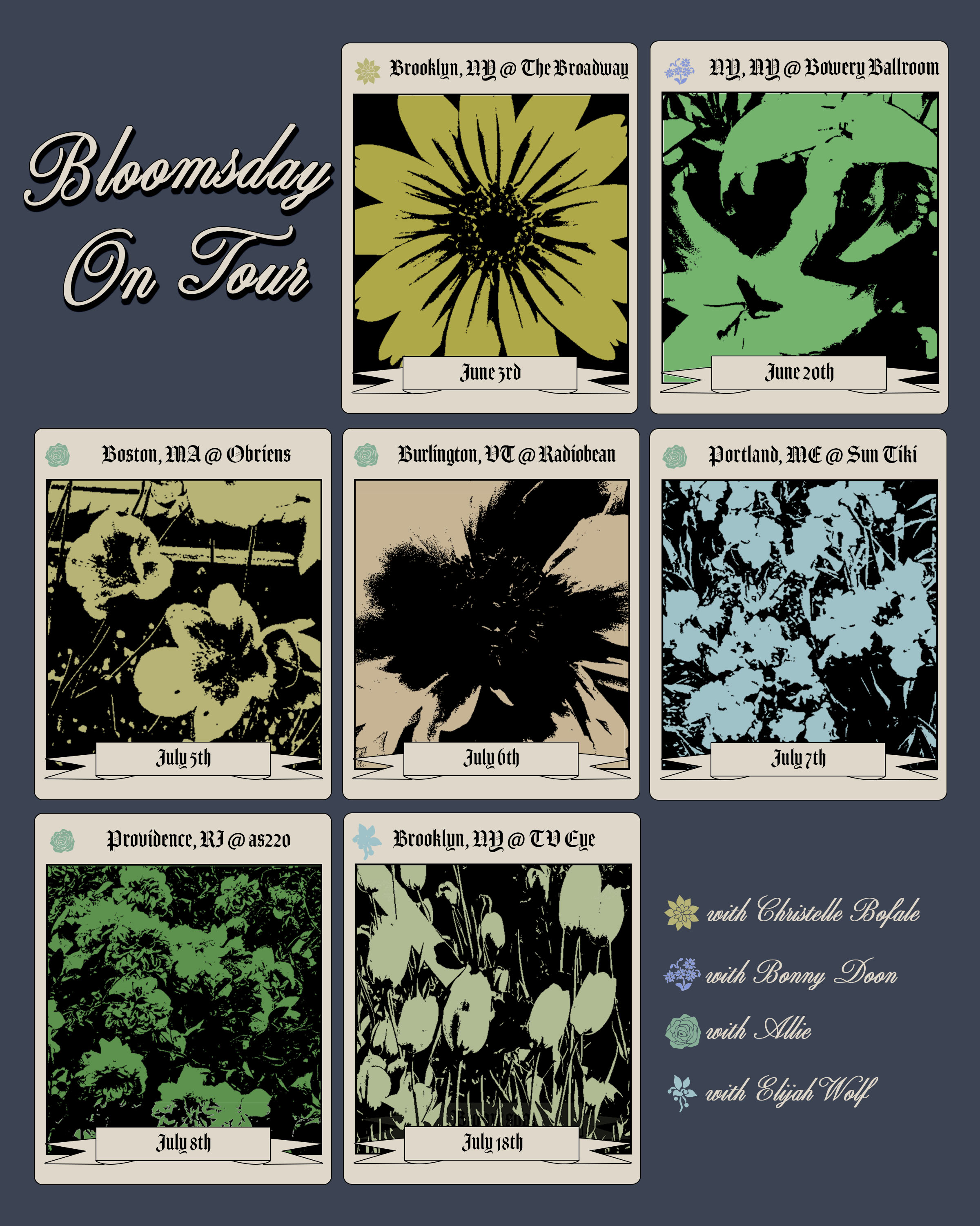 Tour Poster for Bloomsday