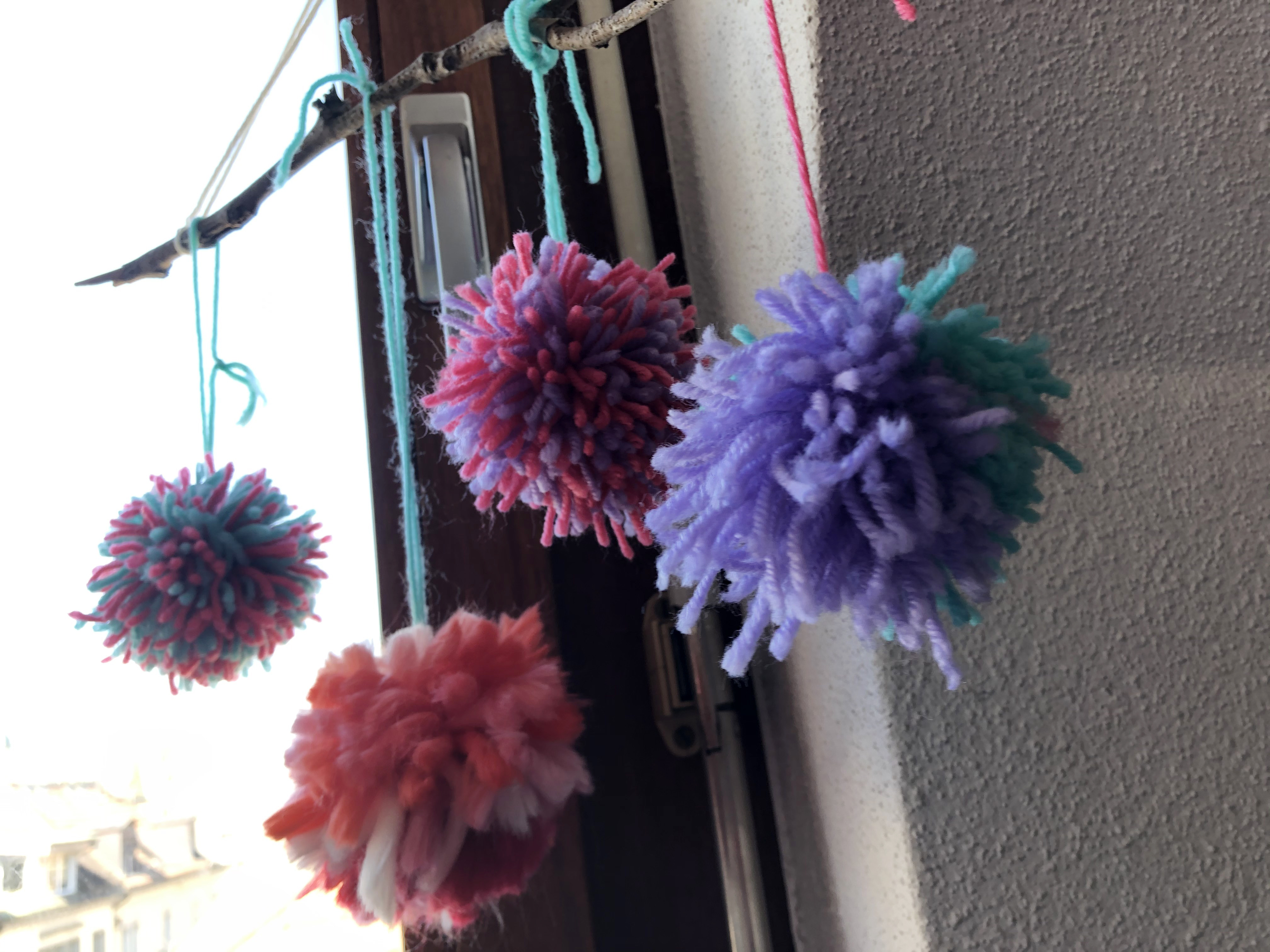 P is for Pom Poms. Sascha.