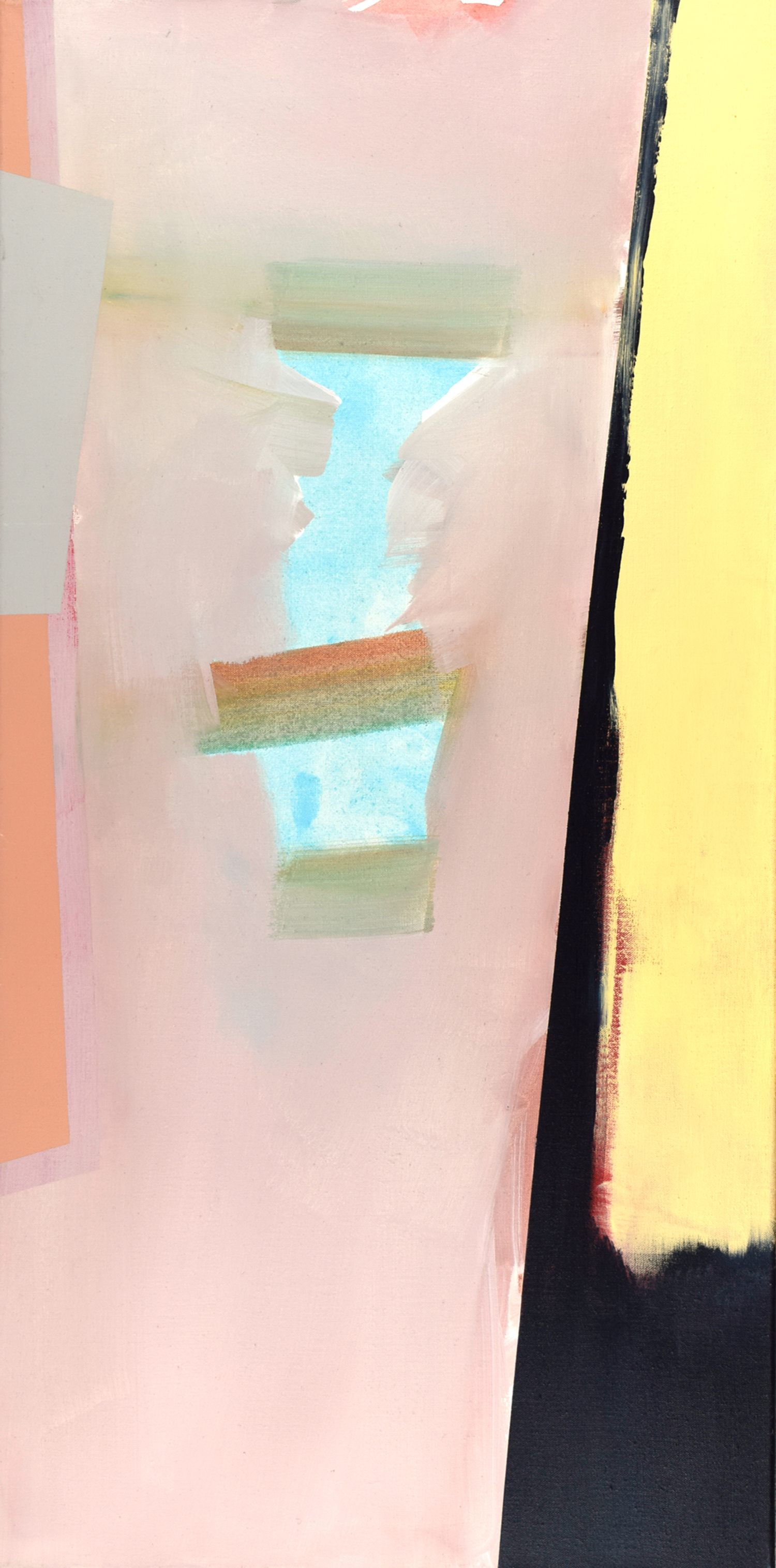 seven-days I, 2022, Pigmente und Acryl auf Leinwand, 120 x 60 cm