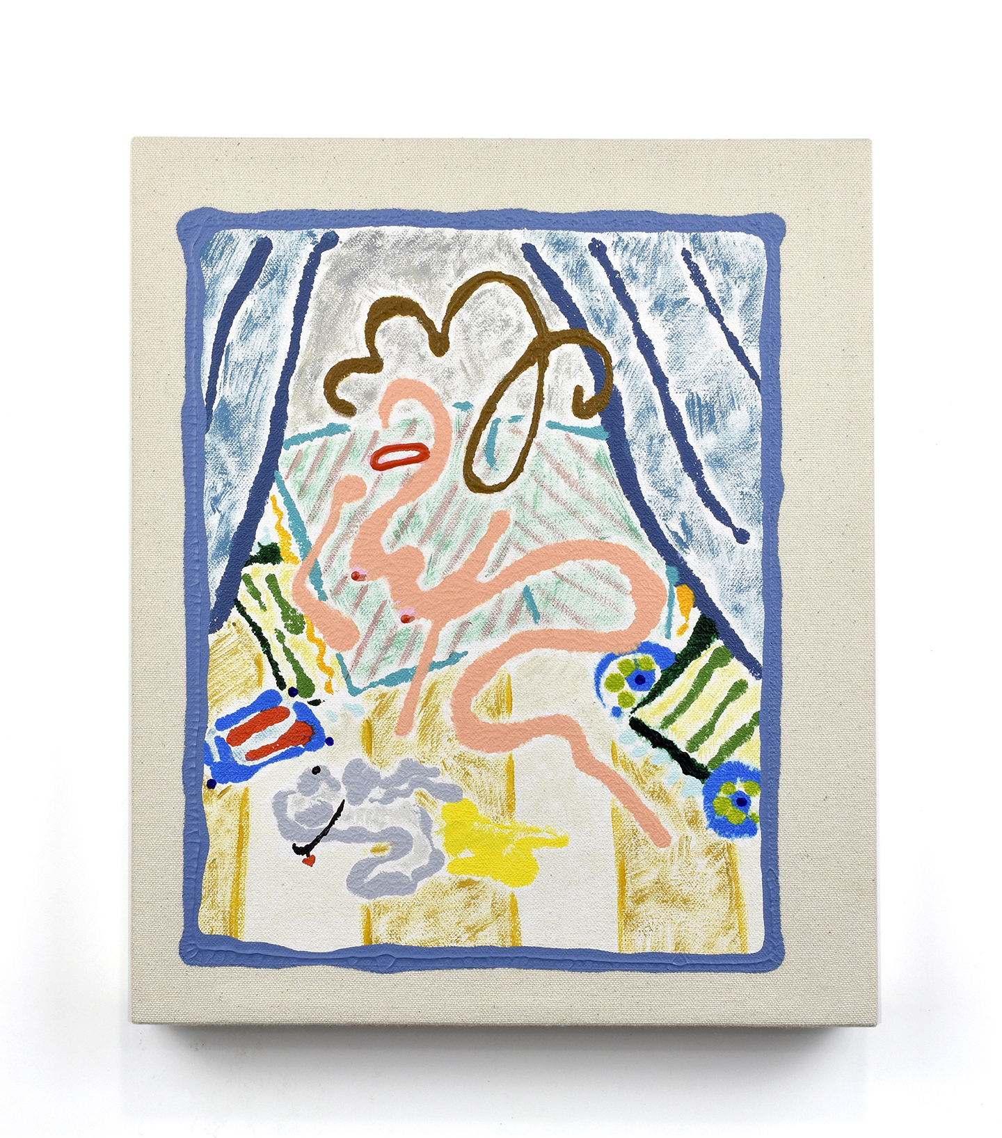 Little Pisser, 2019, 10” x 12”, acrylic on canvas, available on AucArt 