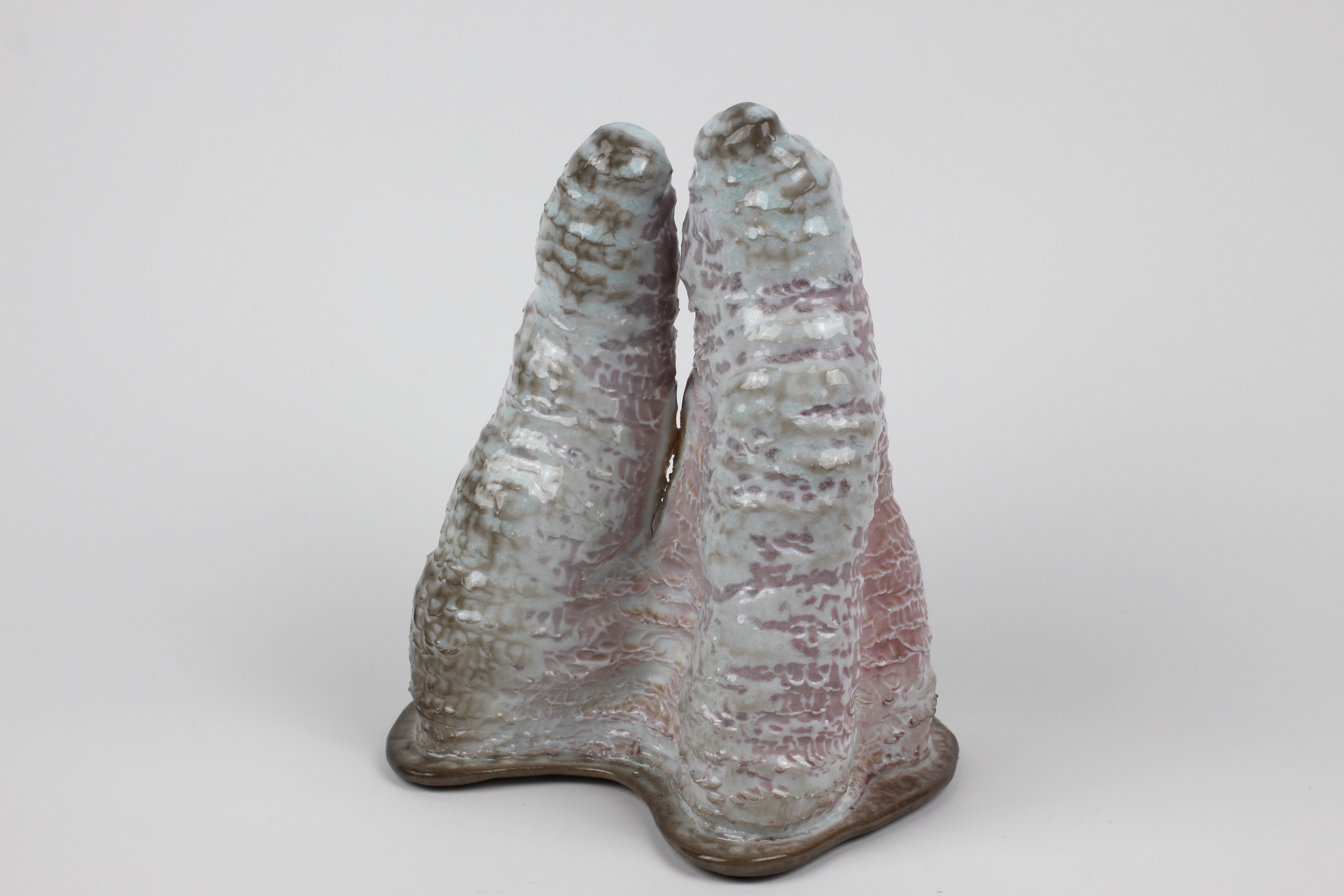 Form Tethered Memories, Porcelain & glaze, Soda Fired, 2022 - sold