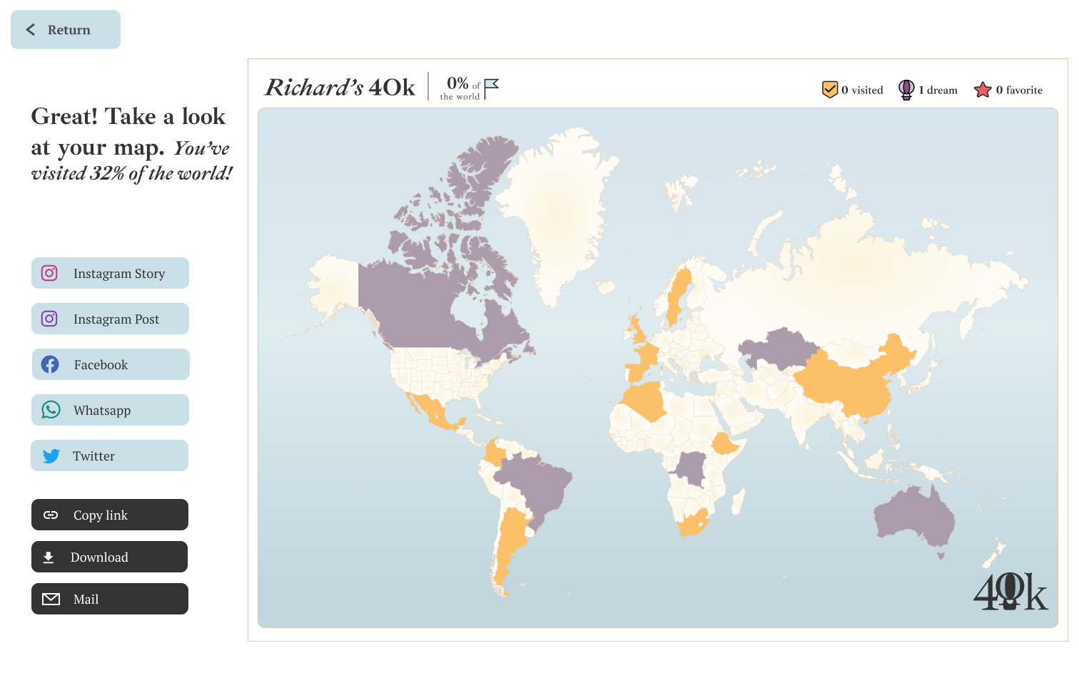 SHARE YOUR MAP