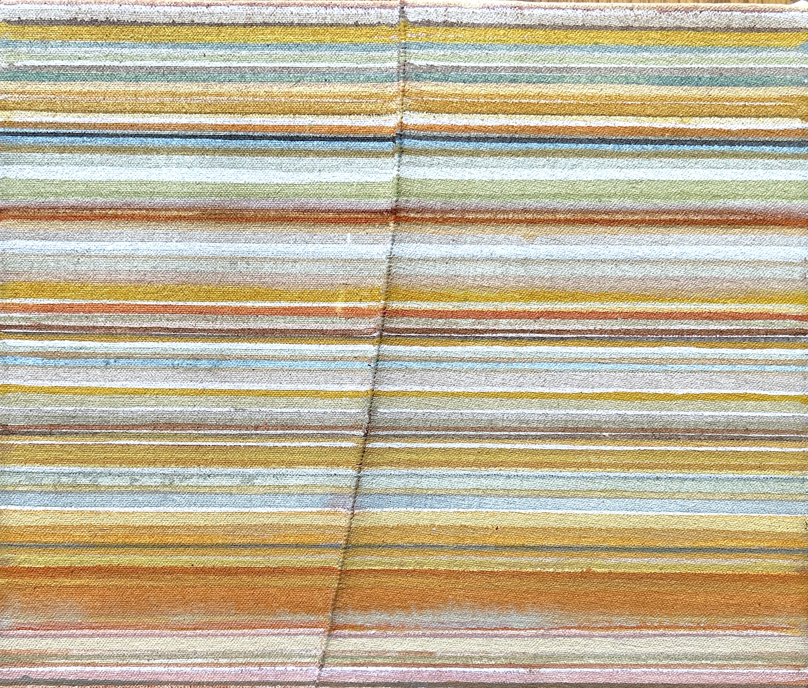 "Orange Stripe" 12" x 10" x 1" Oil on canvas