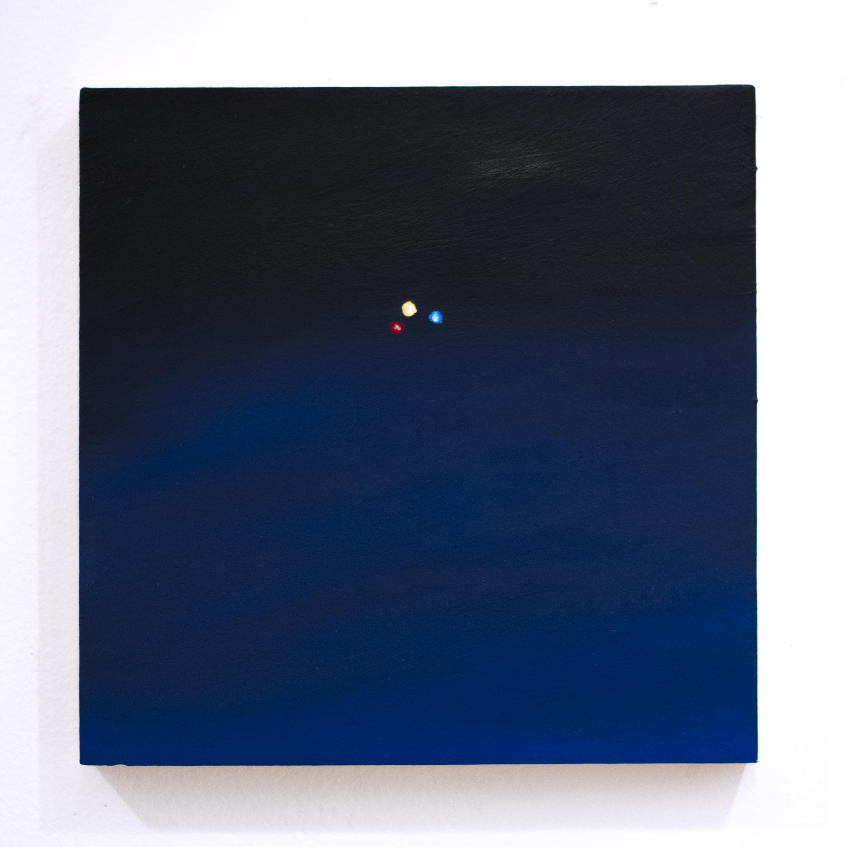 Up There, 2018, 8"x8", Oil on panel