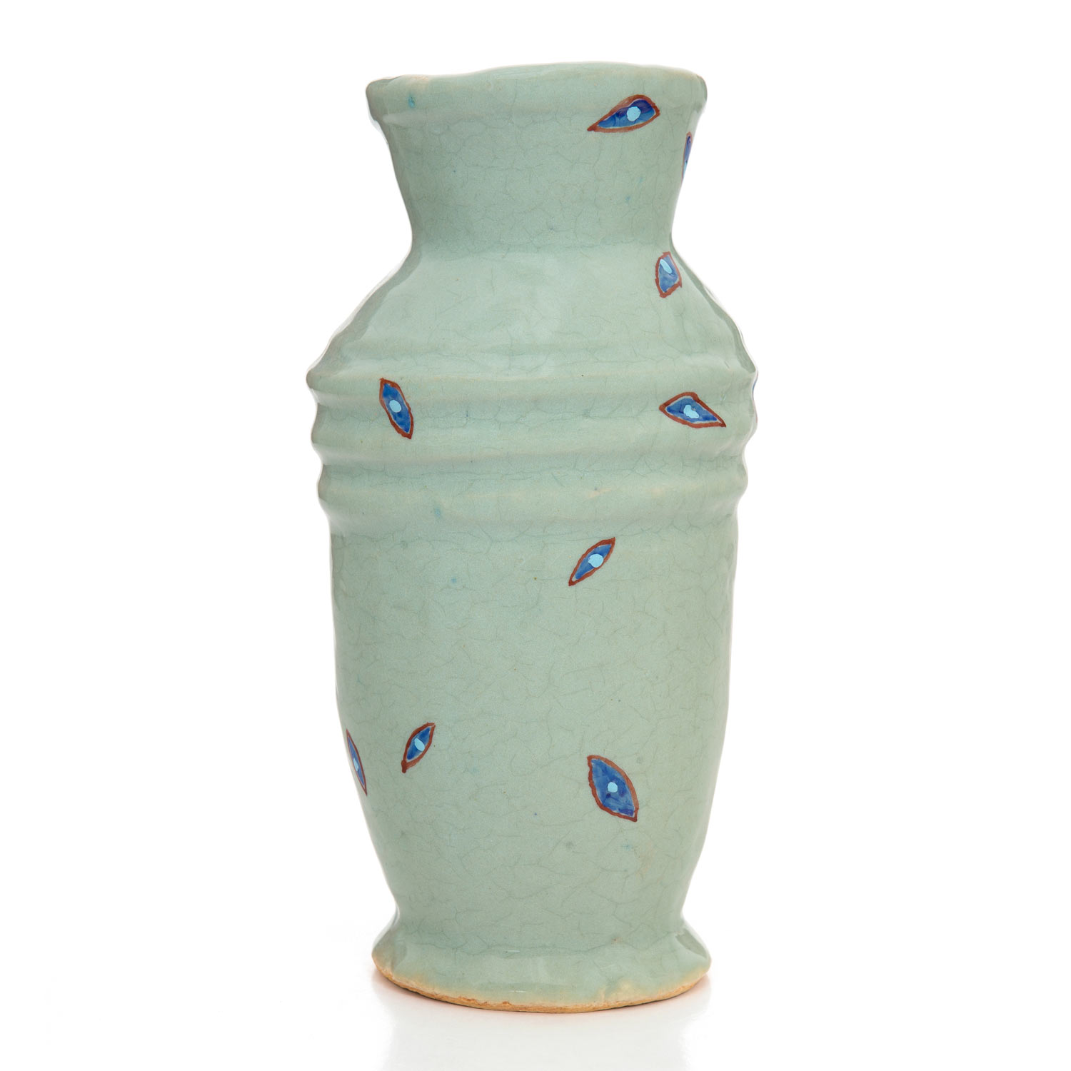 HN1284 Eyes vase, 23.2.17Glazed ceramic stoneware28 x 15cm